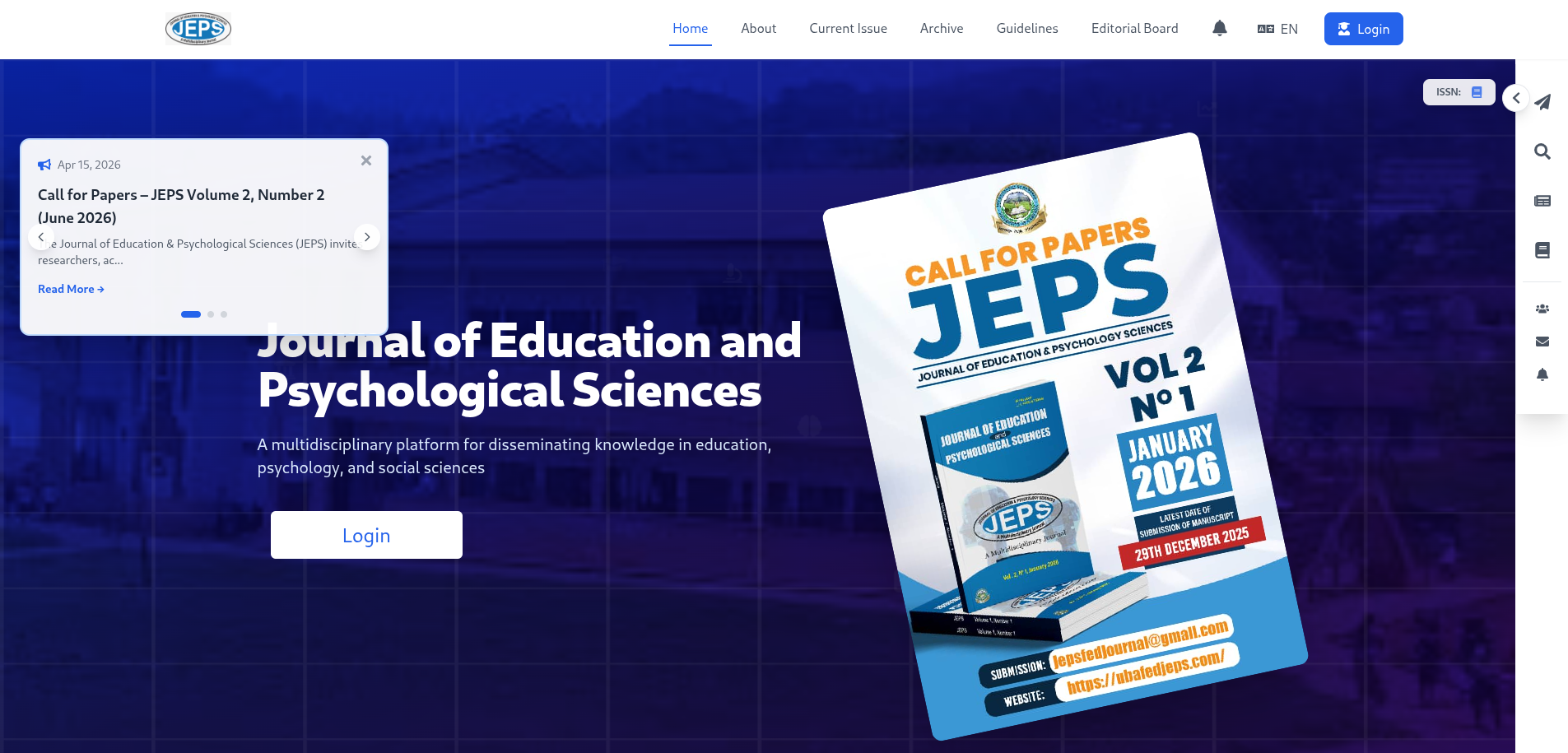 Journal public site