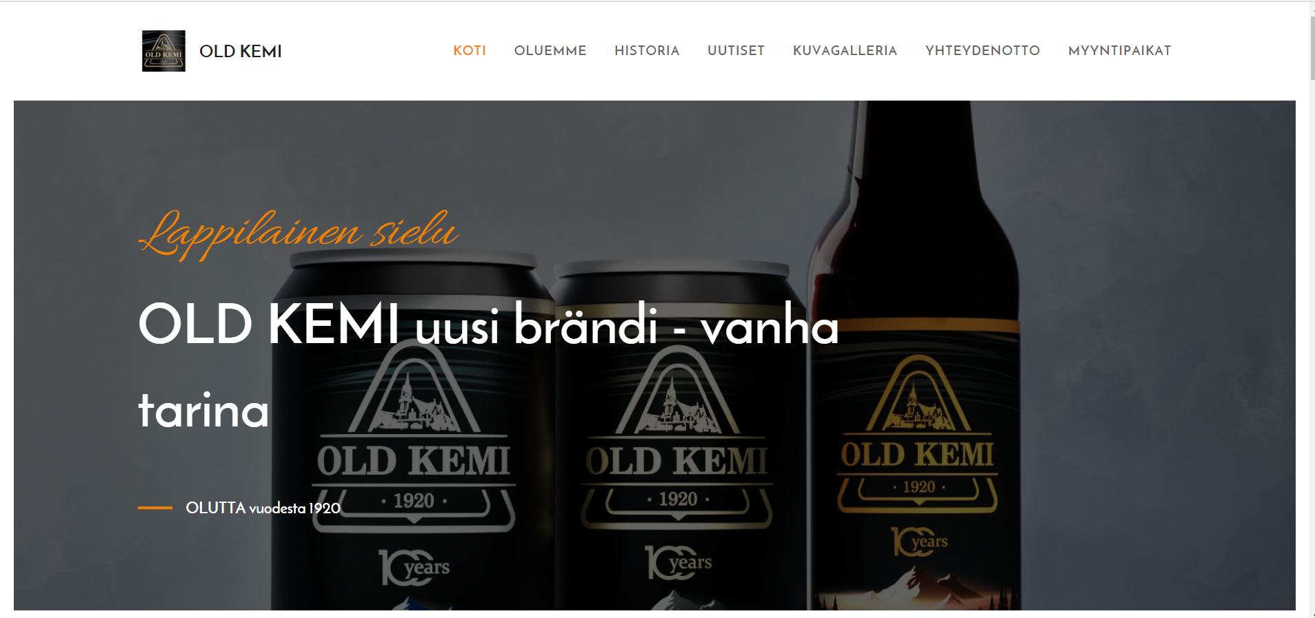Old kemi Stout verkkosivut 