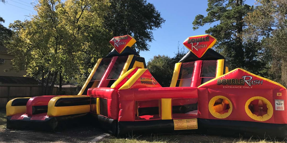 RUSH28xⅡ 2セット USA Double Rush Obstacle Rentals | Sky High Party Rentals