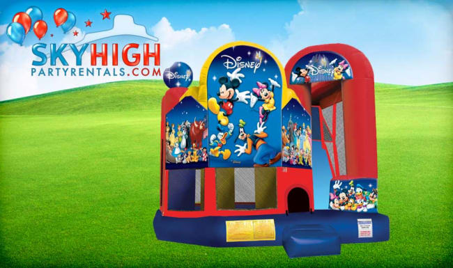 World of Disney 4in1 Bounce House Houston, TX | Sky High Party Rentals