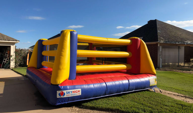 wrestling ring moon bounce