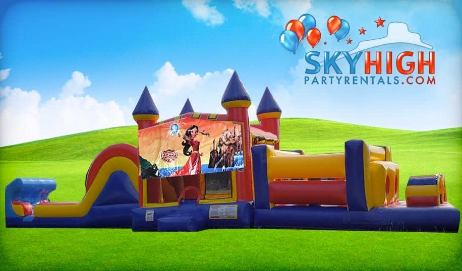 50ft Elena of Avalor Obstacle w/ Wet or Dry Slide