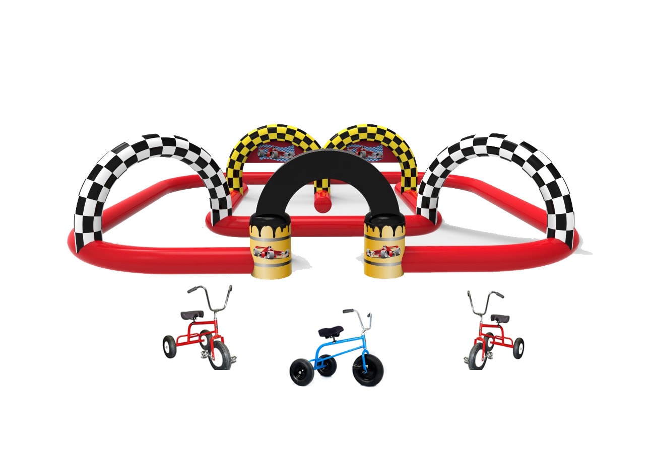 Inflatable Tricycle Race Track