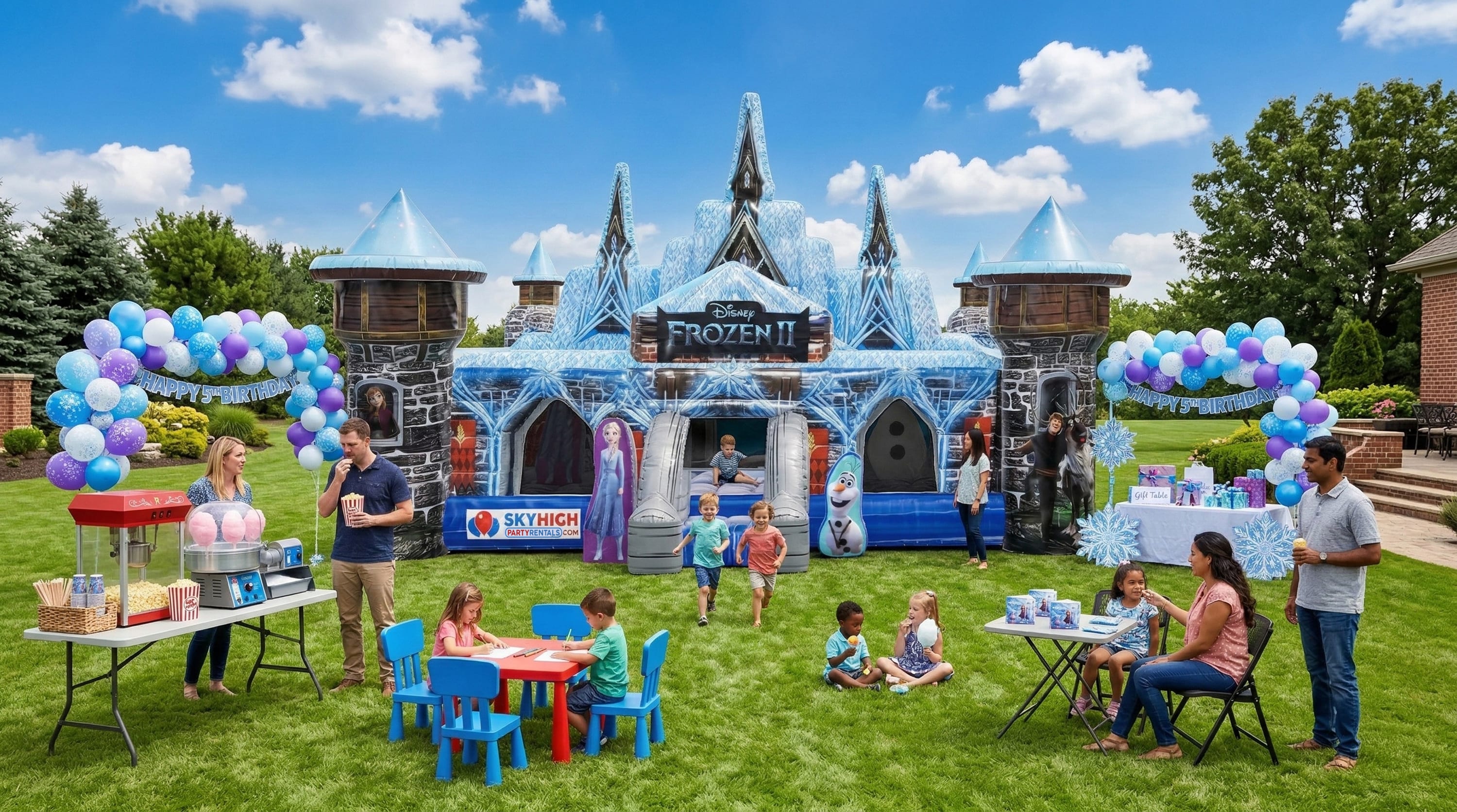 Frozen 2 Toddler Bounce House Soft Play Rentals now delivering to Houston, Austin, San Antonio and across the USA.