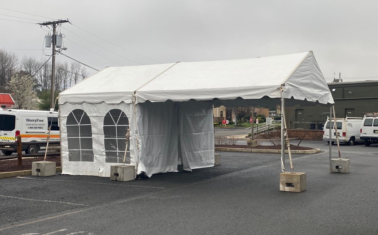 One Lane Drive Through Tent Rentals