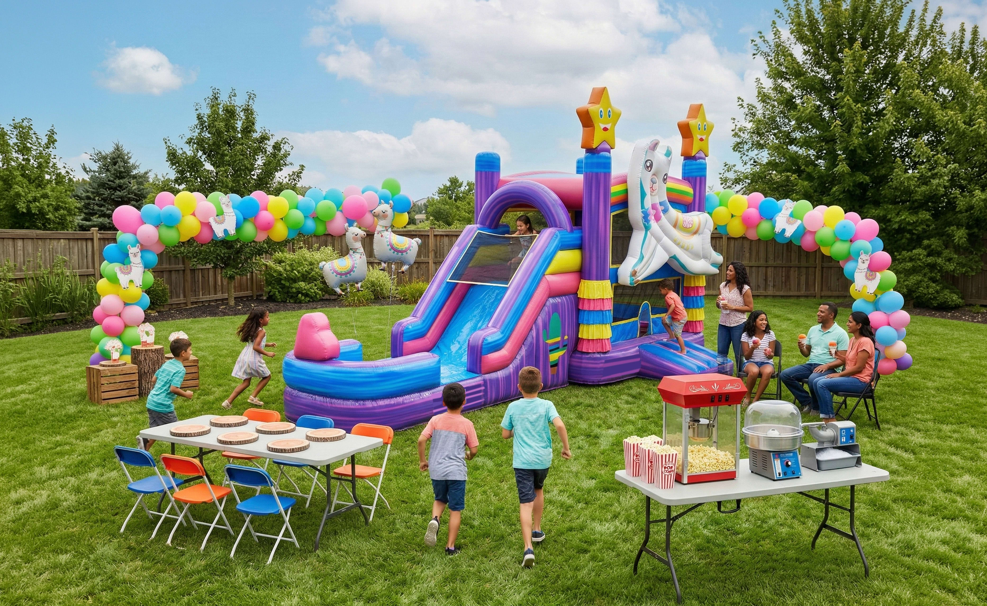 Llama Bounce House Combo Rental Near Me