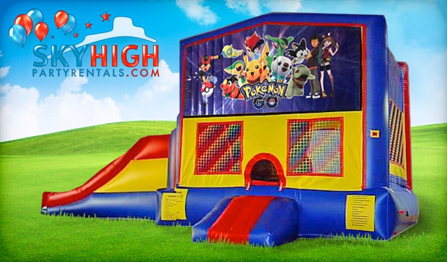 Pokemon Kids Bounce House Moonwalks