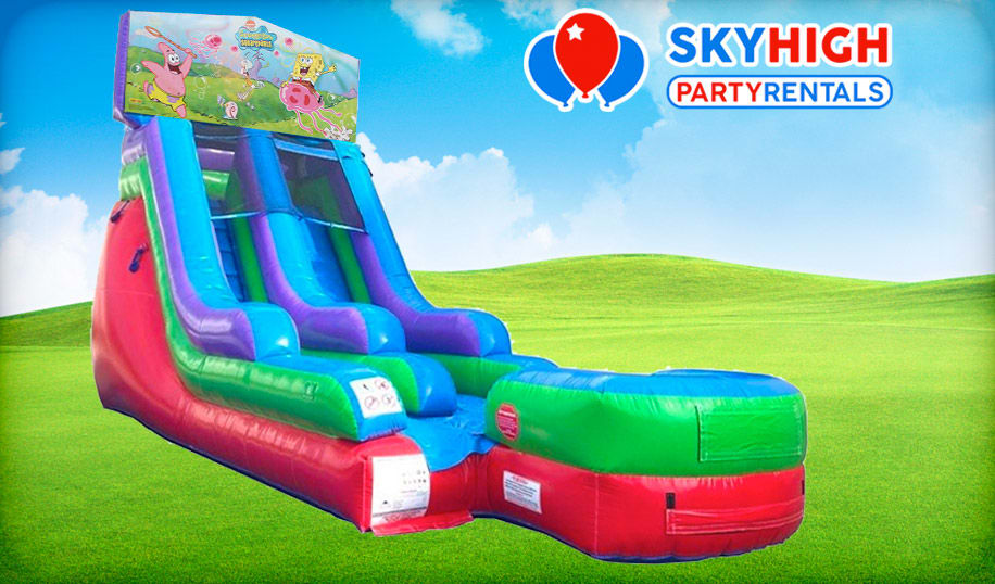 15ft Spongebob Retro Wet/Dry Slide 