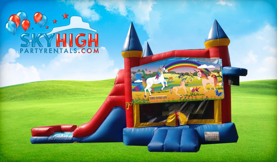Unicorn 3in1 Obstacle with Slide