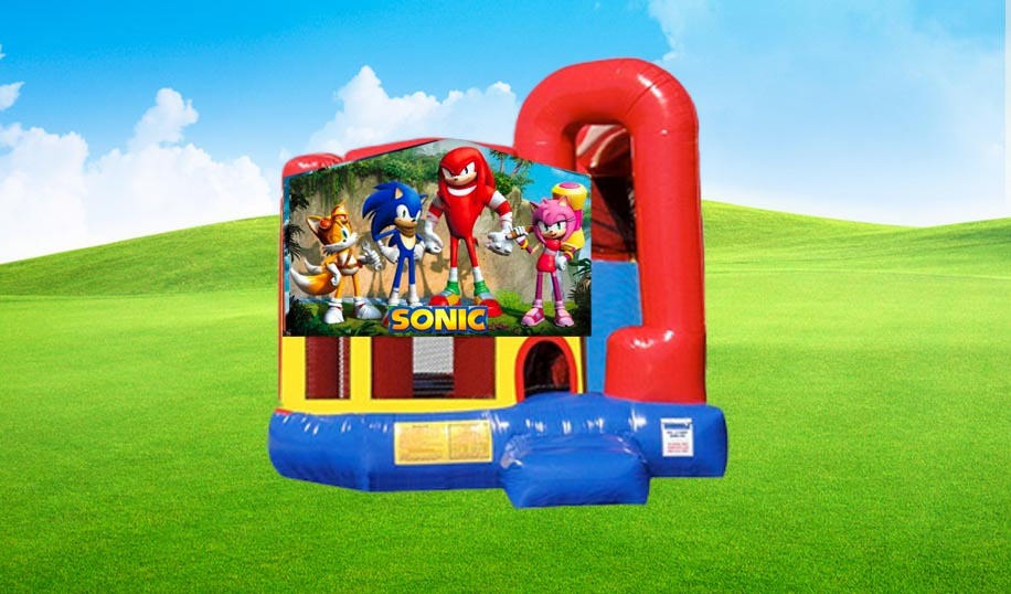 2 IN 1 SONIC THE HEDGEHOG BOUNCE HOUSE Party Inflatable - Bounce