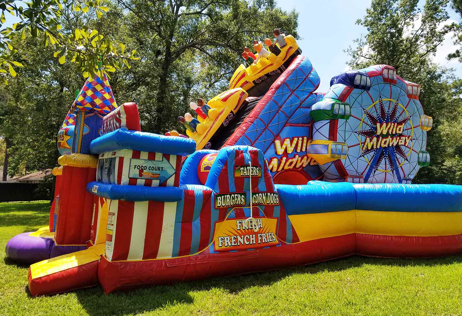 Houston Amusement Park Obstacle Rentals SkyHighPartyRentals