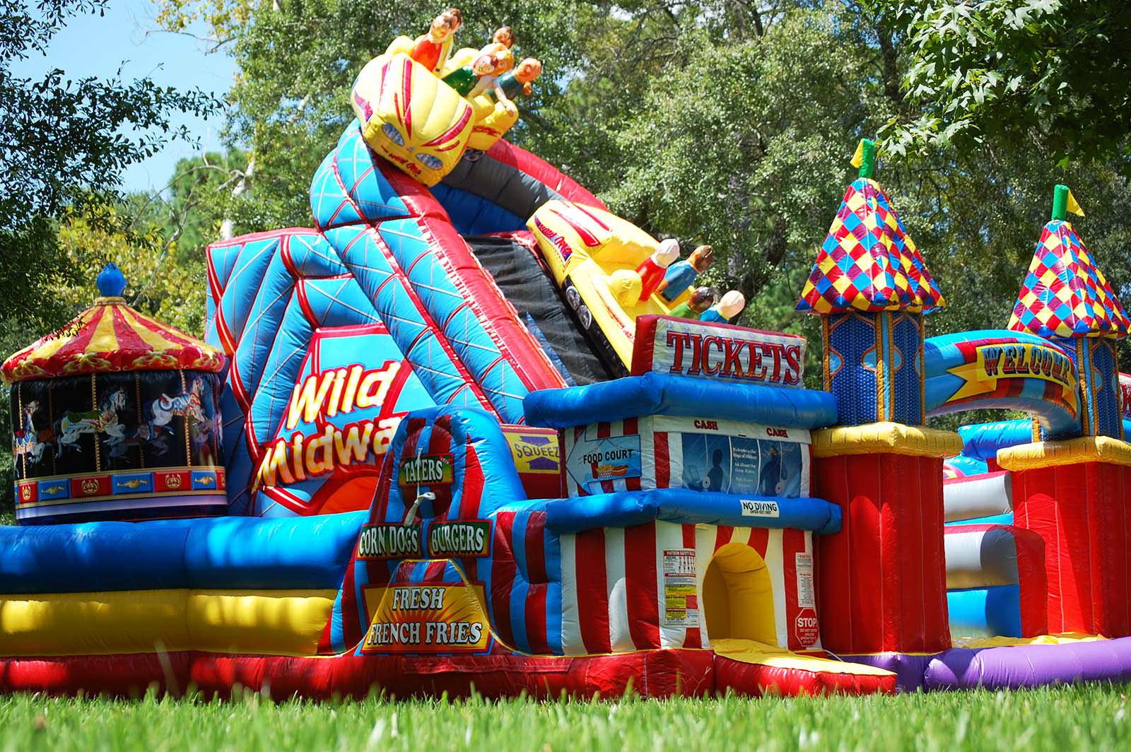 Houston Amusement Park Obstacle Rentals SkyHighPartyRentals