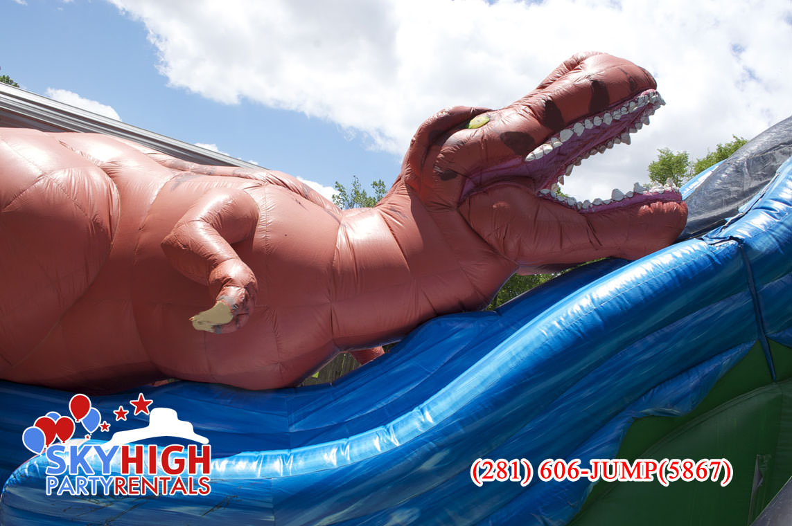 Dino Fun Inflatable Slide