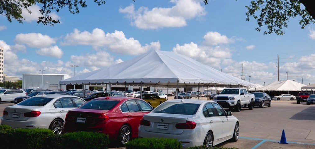 DFW, Waxahachie area's 40' X 40' Frame Tent & Party Rentals, Waxajump.com,  Lone Star Event Rentals.