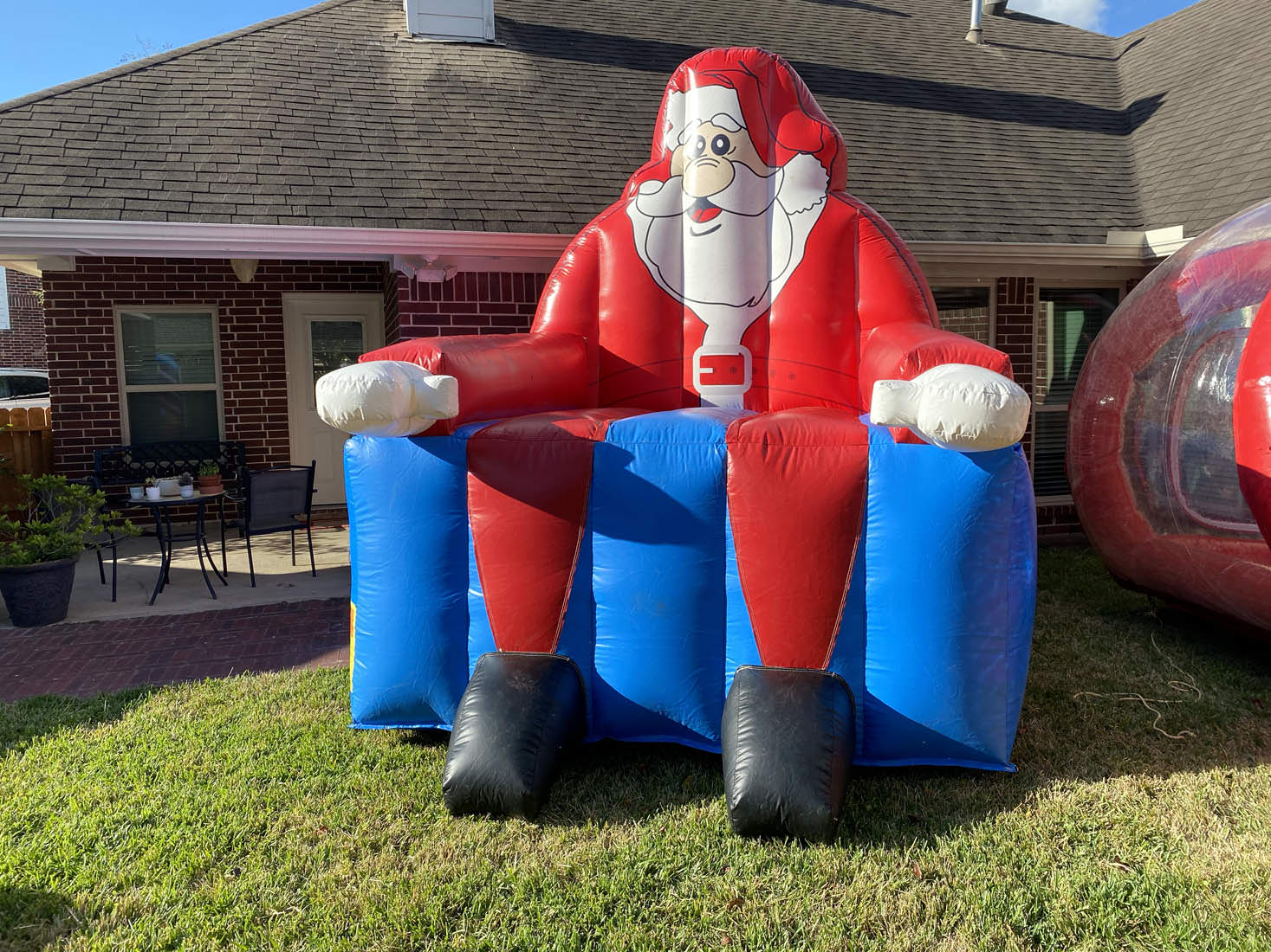 USA Inflatable Santa Chair Sky High Party Rentals