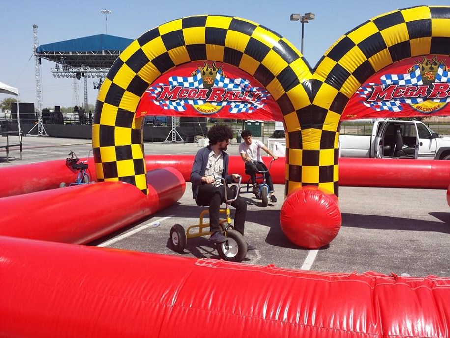 Mario Kart Racetrack w/ Karts (ages 4-9) - Inflatable Racetrack Rentals in  Houston