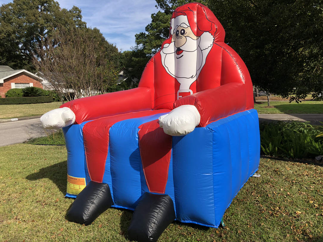 Austin San Antonio Inflatable Santa Chair Rentals SkyHighPartyRentals