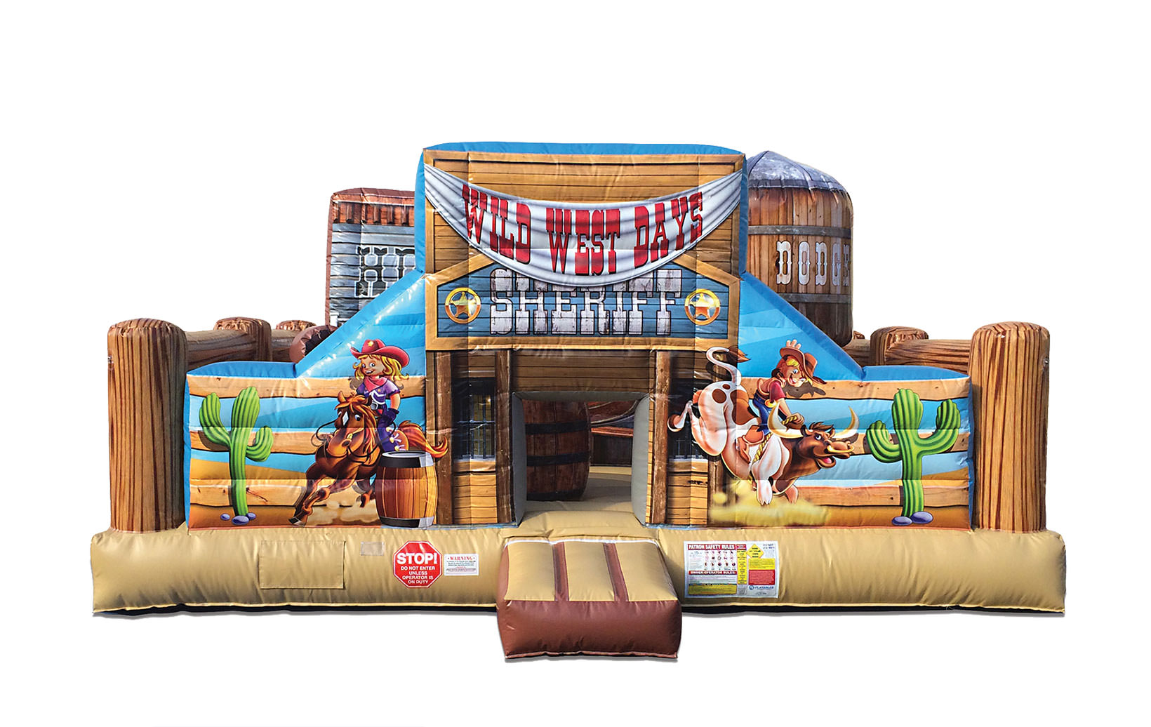 Houston, TX Cowboy Rodeo Toddler Bounce House SkyHighPartyRentals