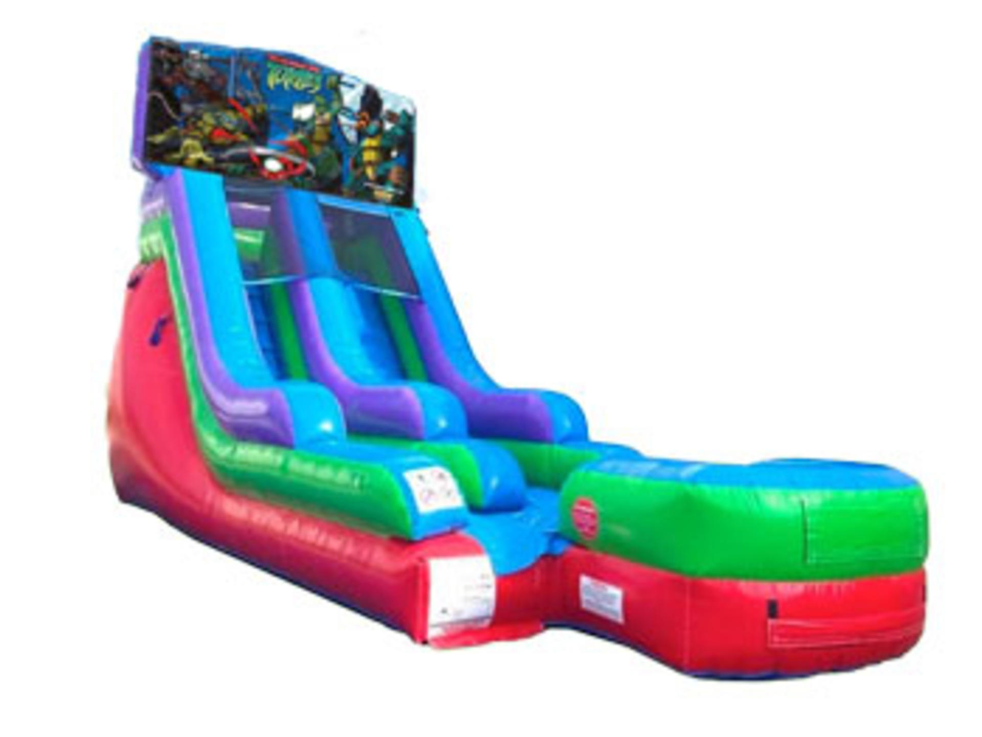 15ft Ninja Turtles Retro Wet/Dry Slide