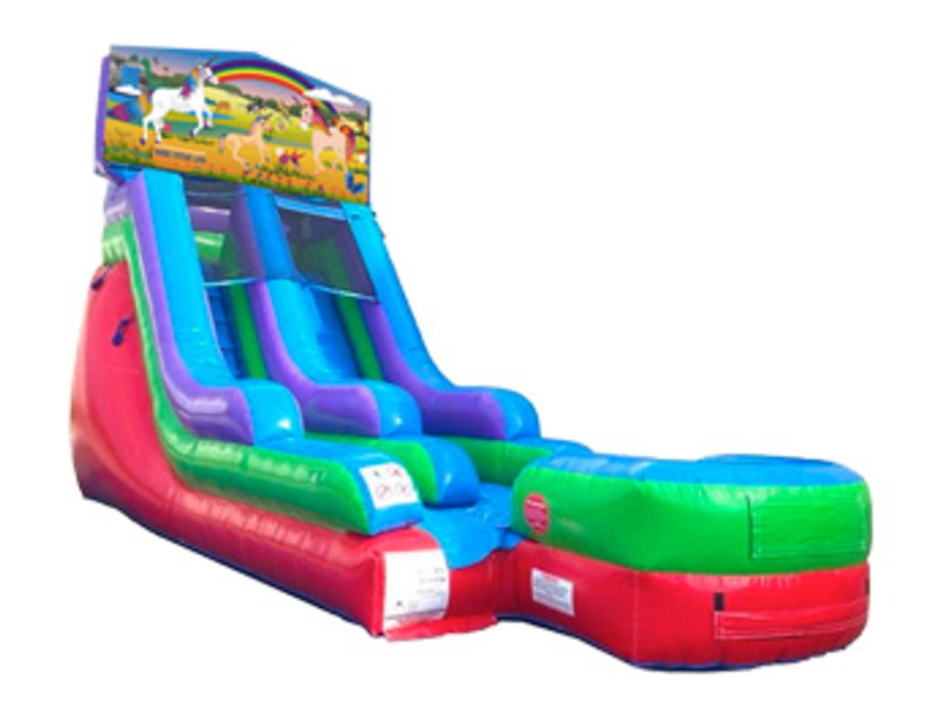 15ft Unicorn Retro Wet/Dry Slide