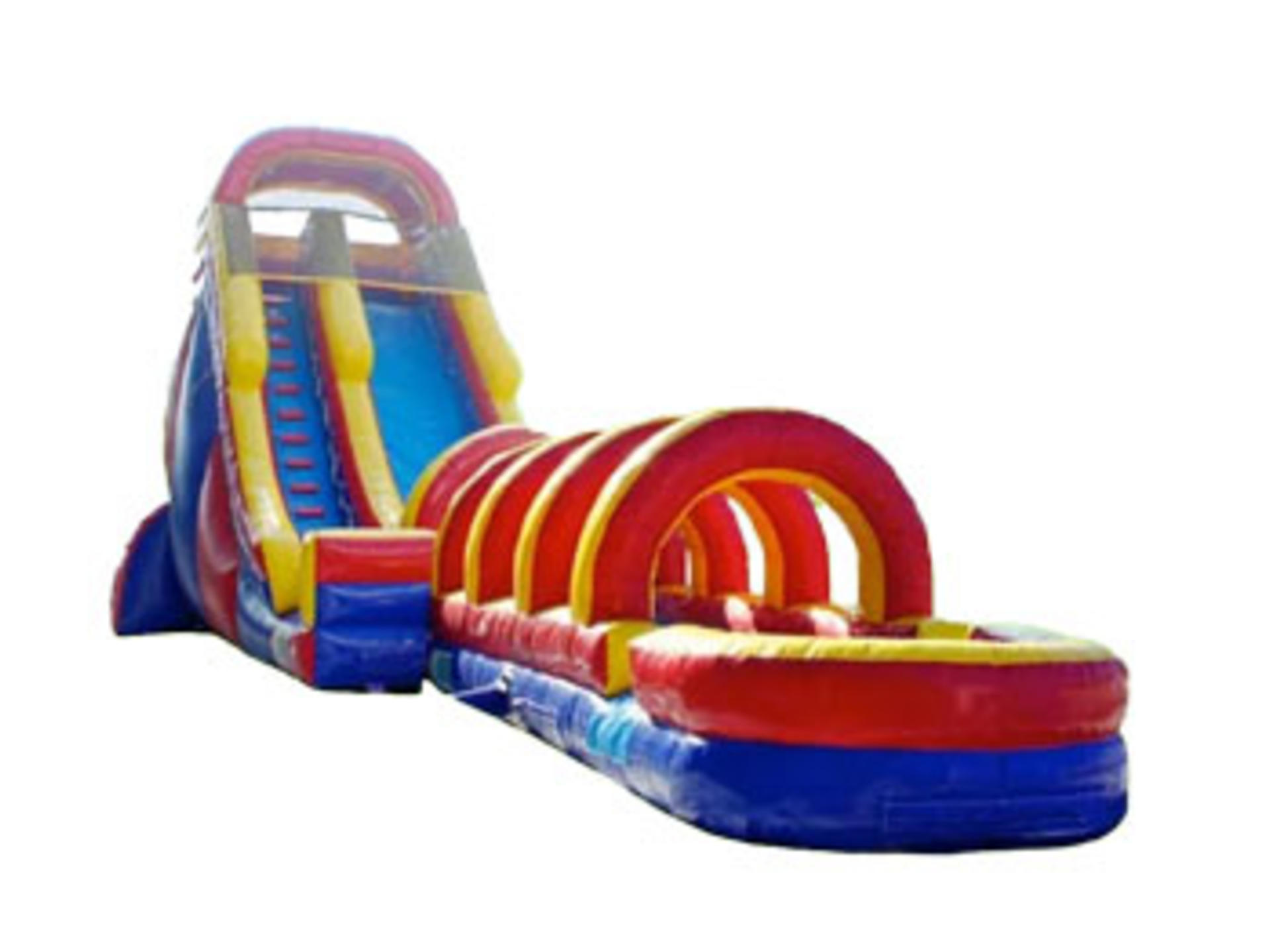 20ft Rainbow Screamer Slide w/ Slip N Slide