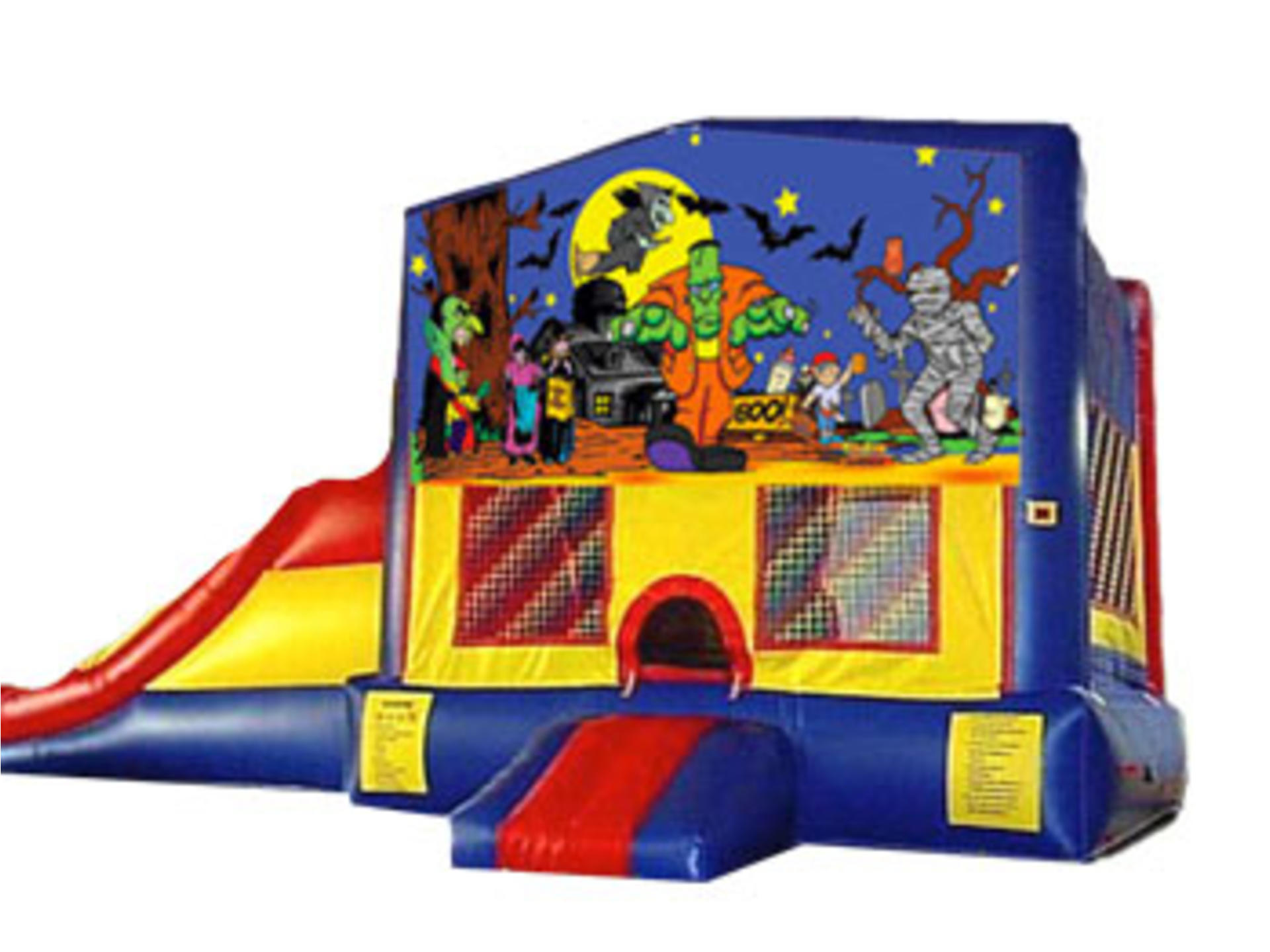 3in1 Halloween Bounce House Moonwalk w/ Slide