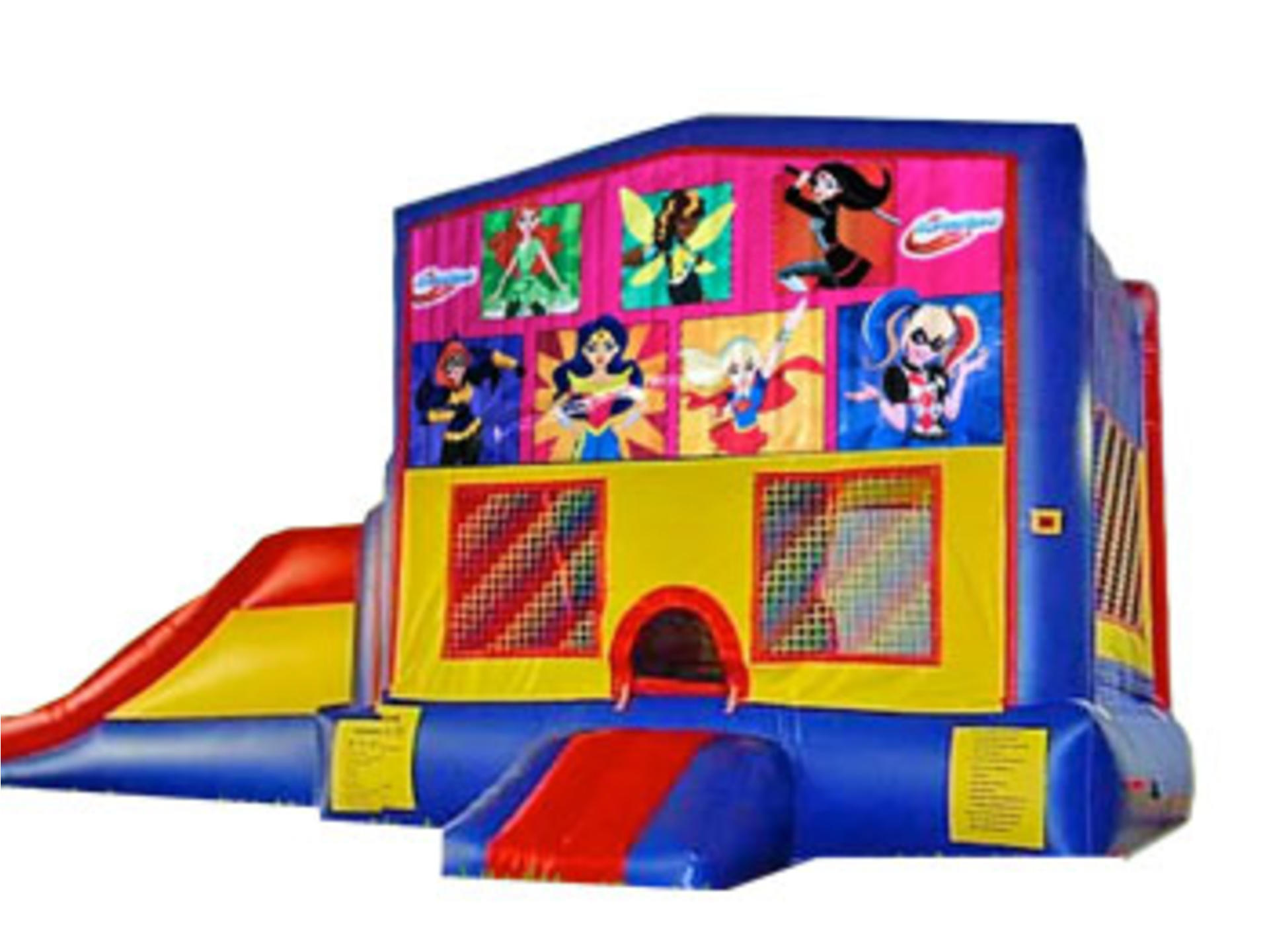 3in1 DC Super Hero Girls Bounce House Moonwalk w/ Wet or Dry Slide