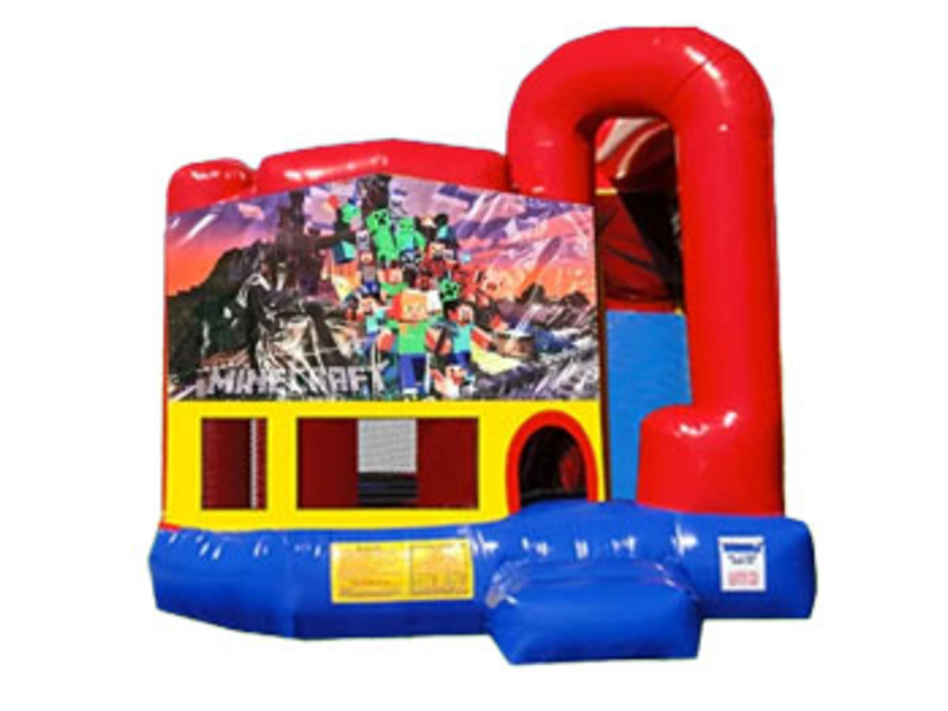 4in1 Minecraft Bounce House w/ Wet or Dry Slide
