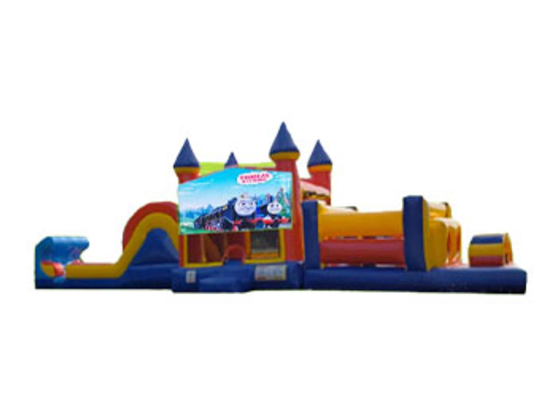 50ft Thomas the Train Obstacle w/ (Dry or Wet/Water Slide)