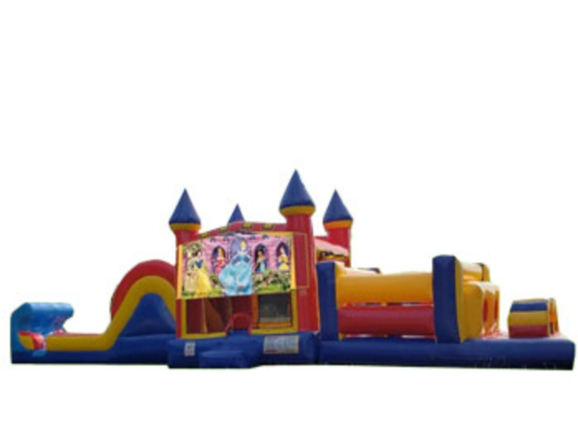 50ft Disney Princess Obstacle w/ Wet or Dry Slide