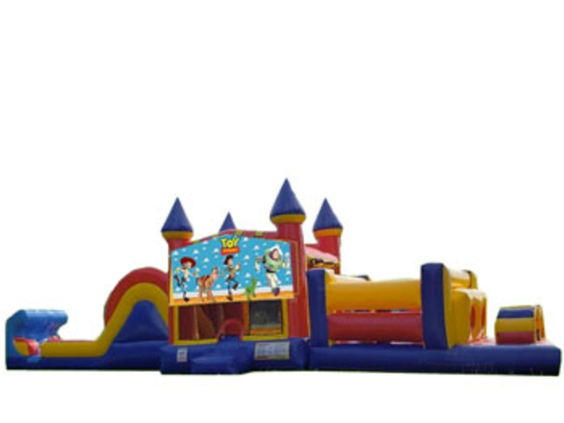 50ft Toy Story Obstacle Course w/ Wet or Dry Slide