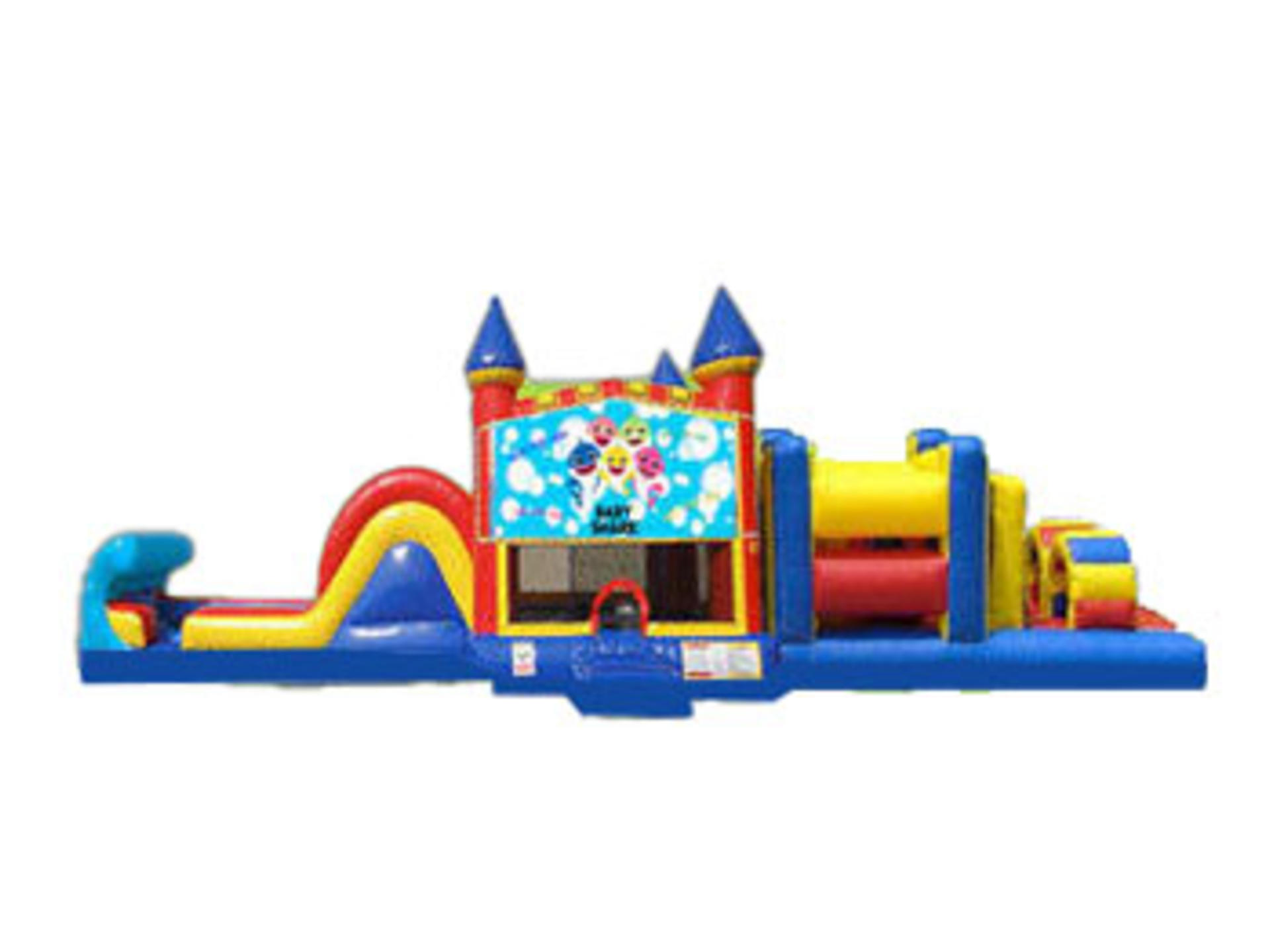 50ft Baby Shark Obstacle w/ Wet or Dry Slide