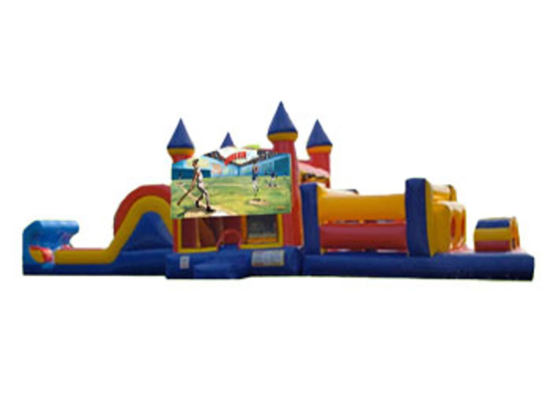 50ft Baseball Obstacle w/ (Dry or Wet/Water Slide)