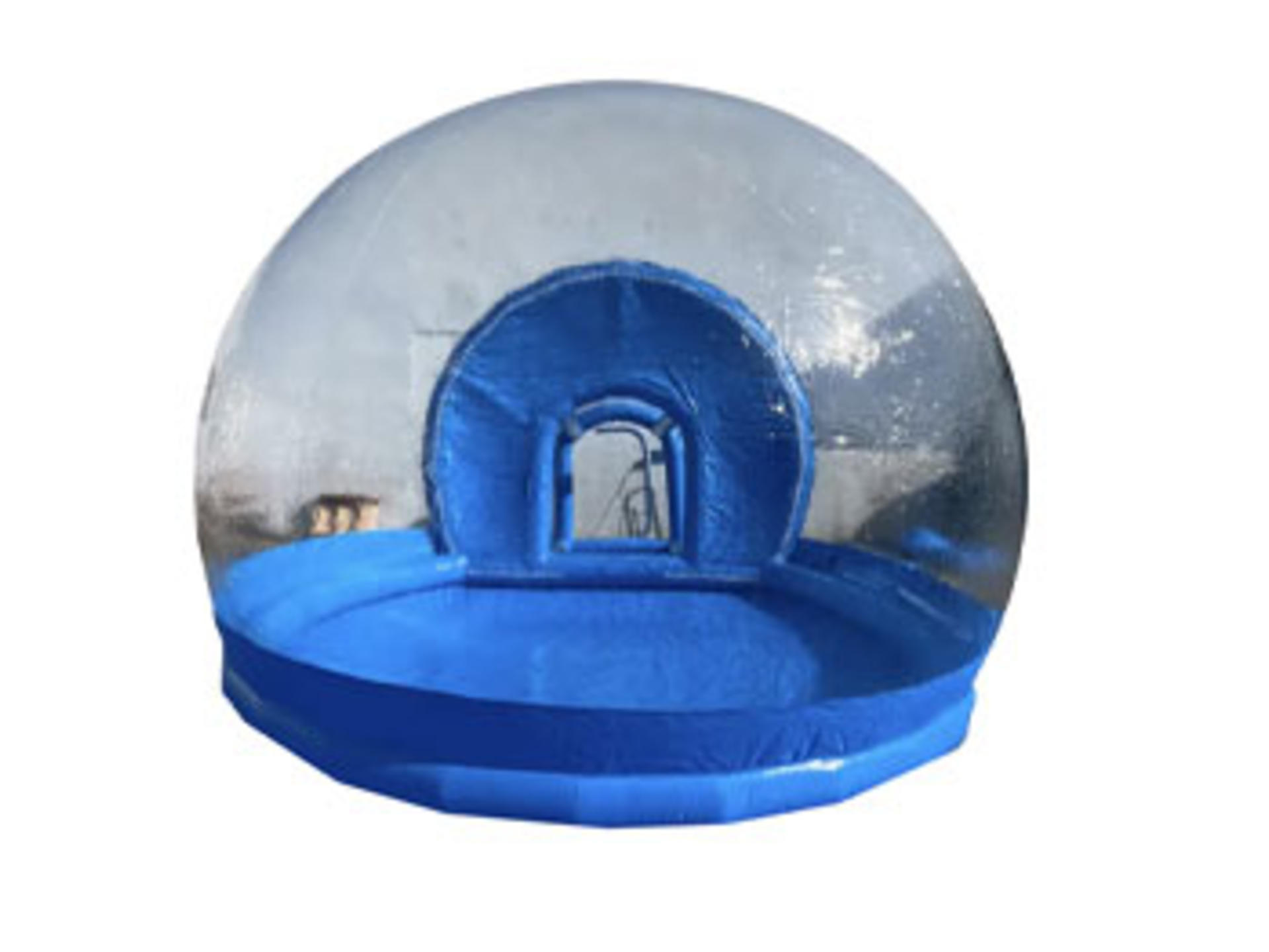 Blue Inflatable Snow Globe with Tunnel