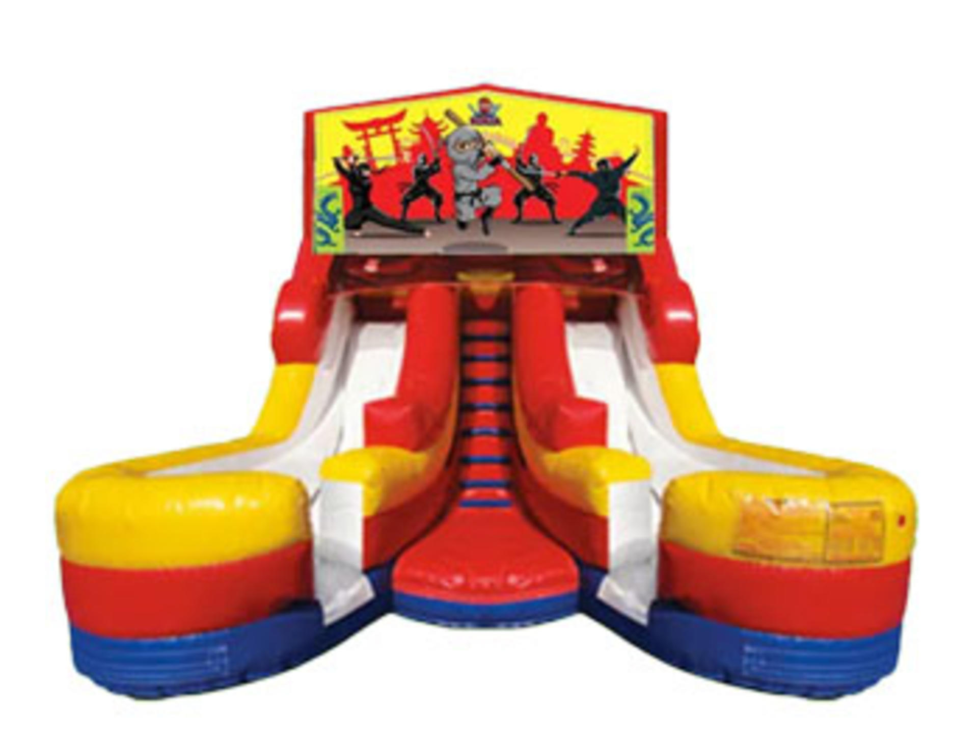 16ft Double Lane Ninja Karate w/ (Dry or Wet/Water Slide)
