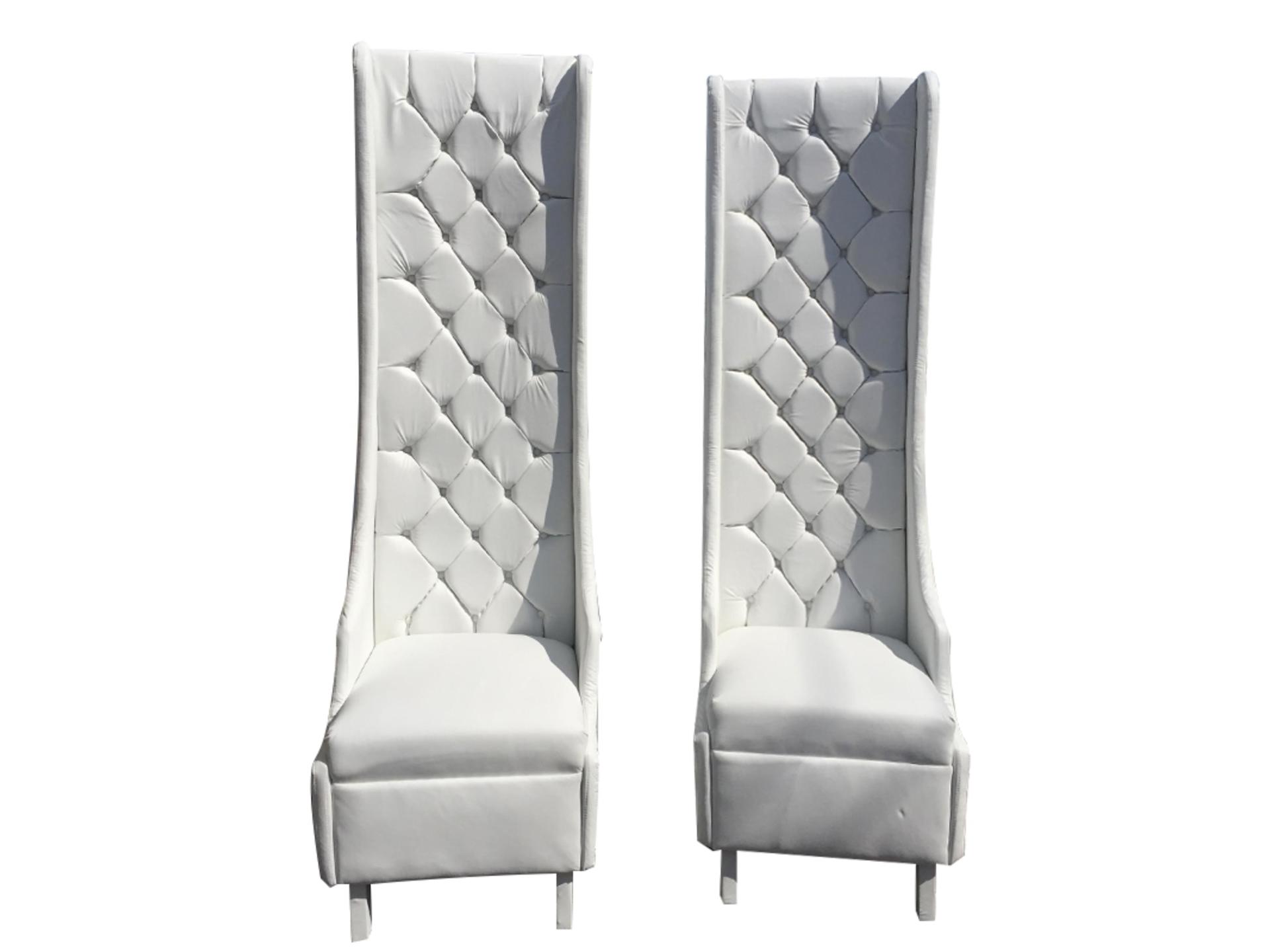 His & Her Tall Chairs - Pair