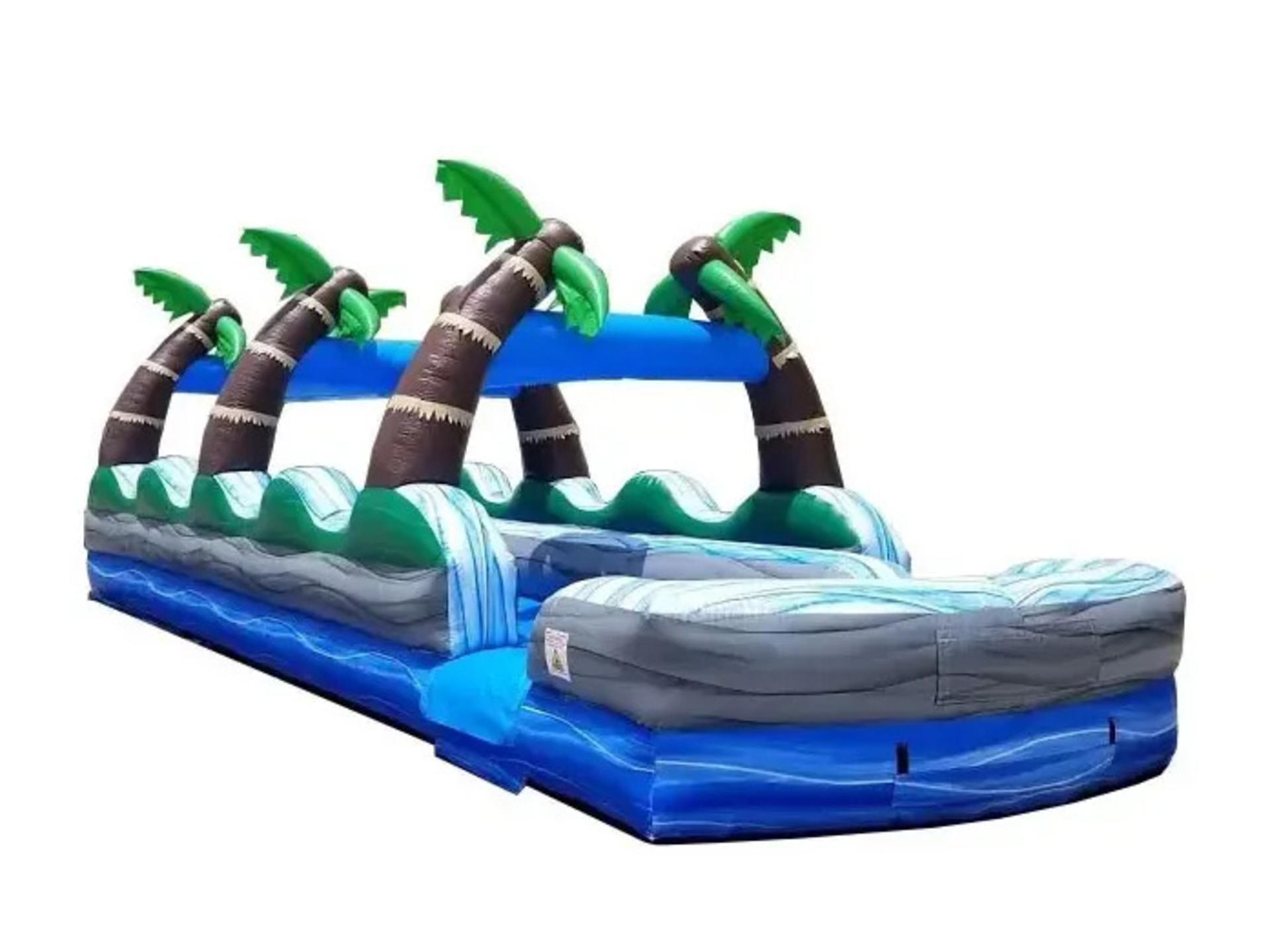 35ft Tropical Palm Dual Lane Slip N Slide 