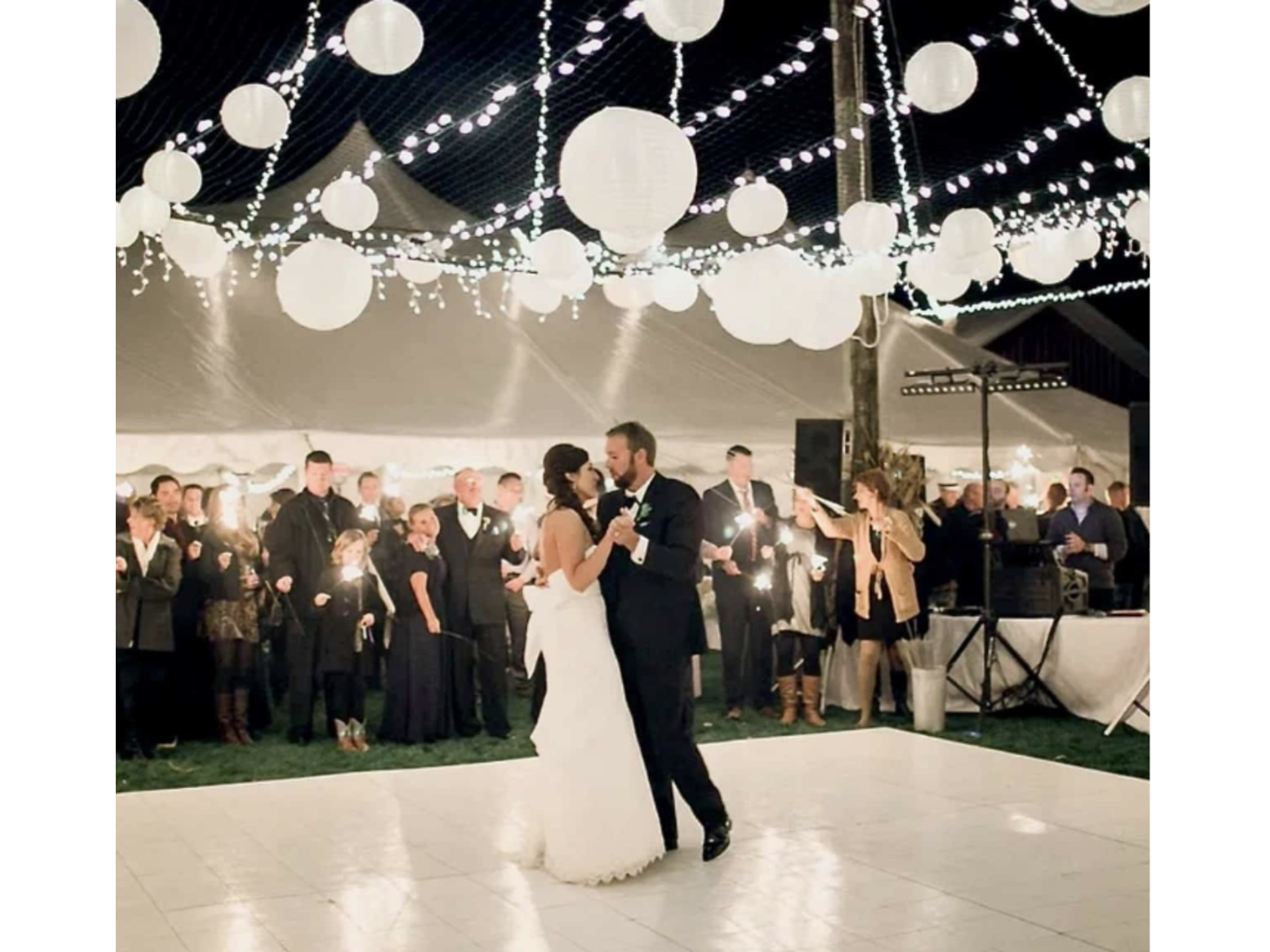 21ft x 21ft Slate WHITE Dance Floor 