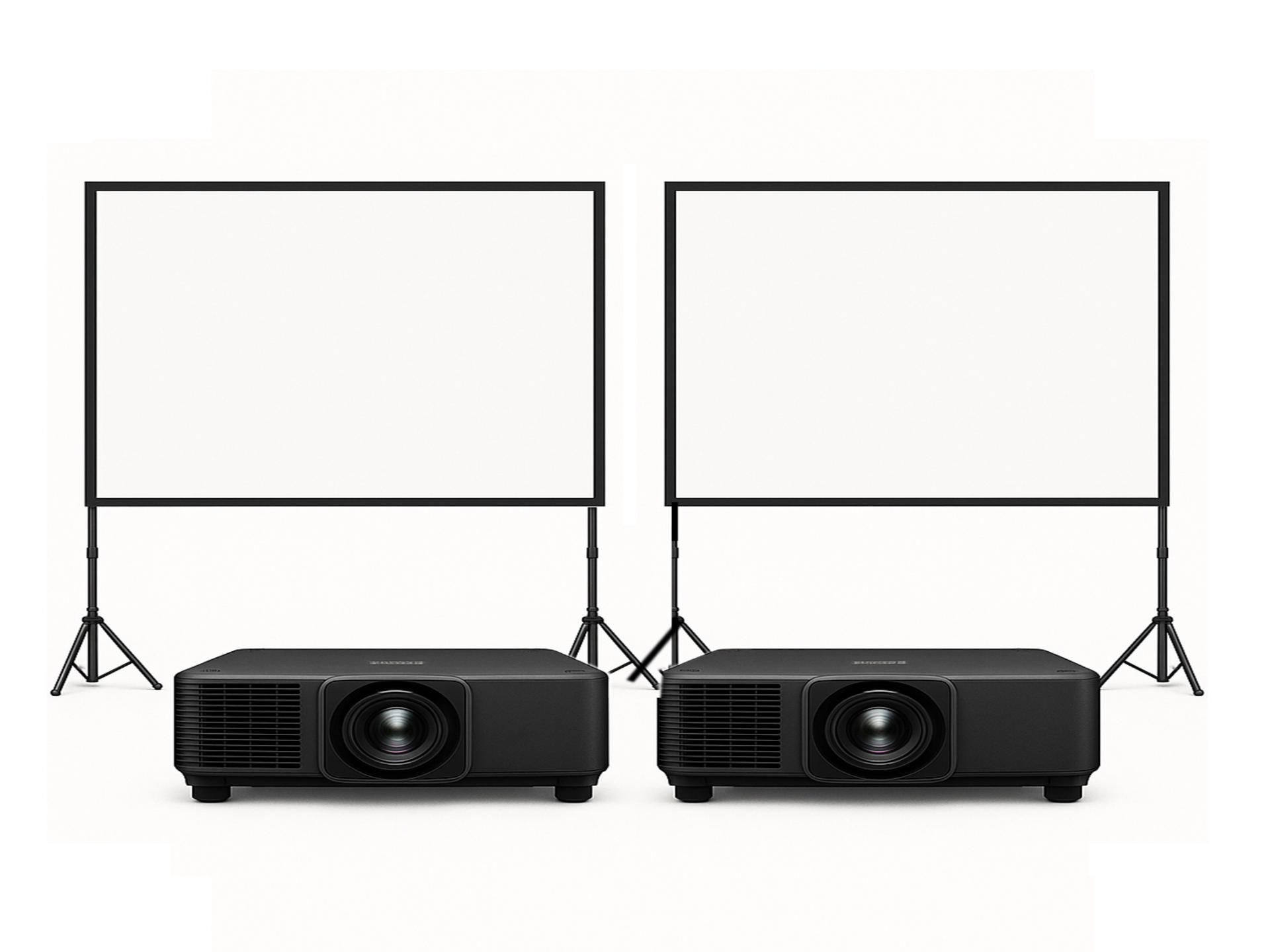 Dual Projector & Screen Full Package