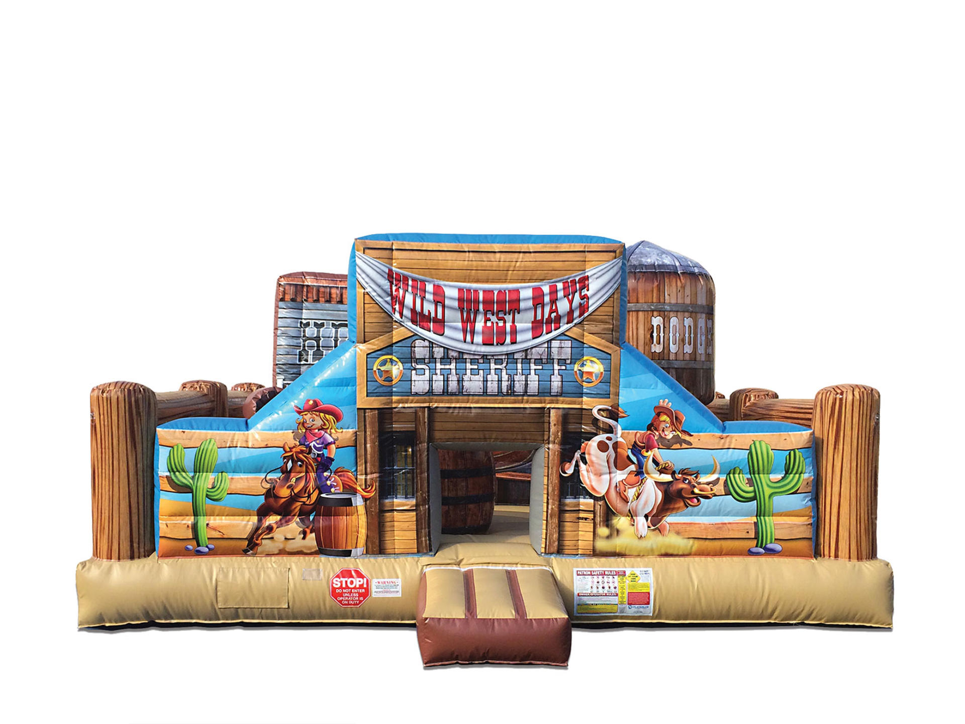 Wild West Cowboy Toddler Playland Combo Obstacle