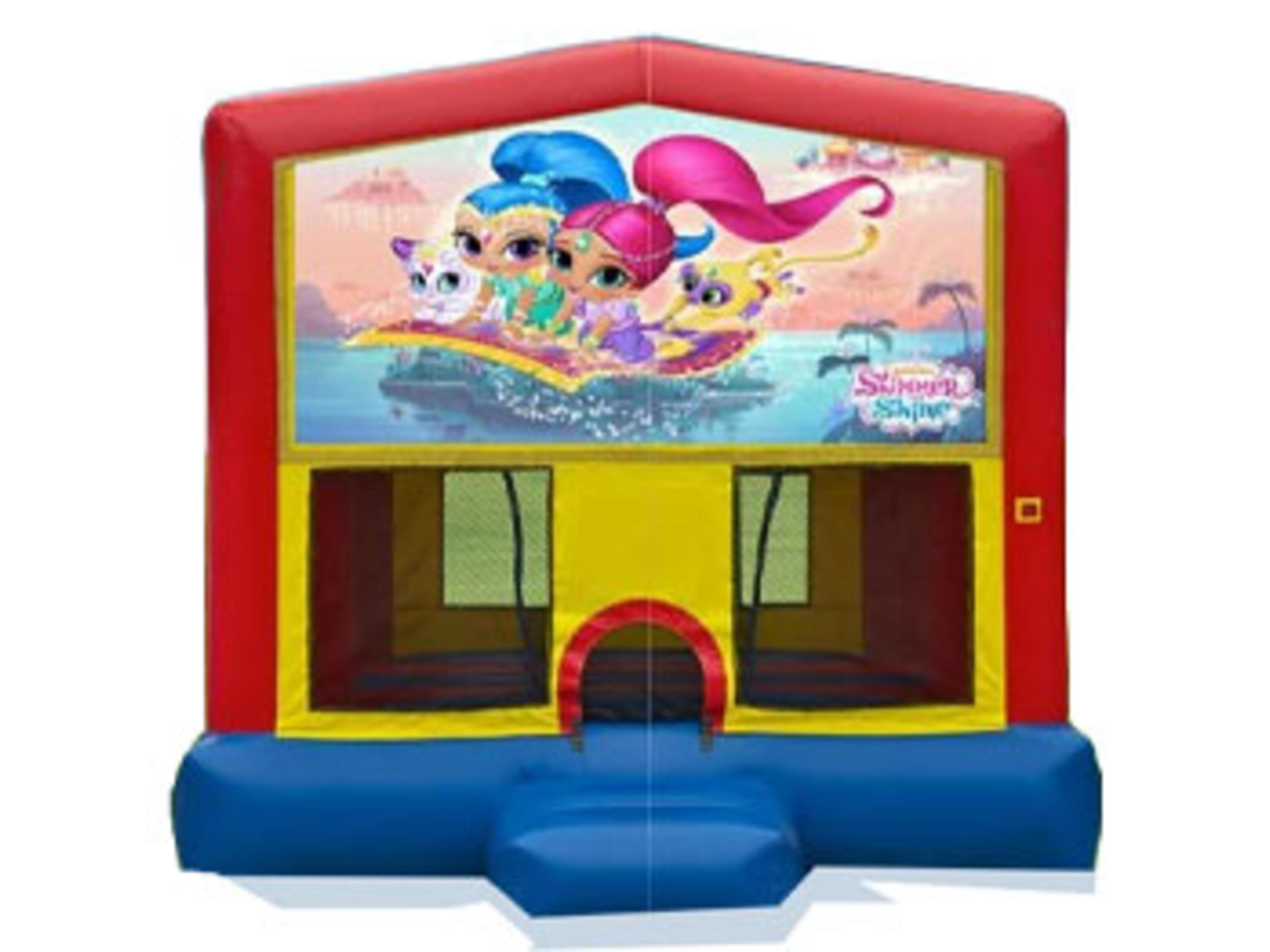 13 x 13 Shimmer and Shine Bounce House Moonwalk