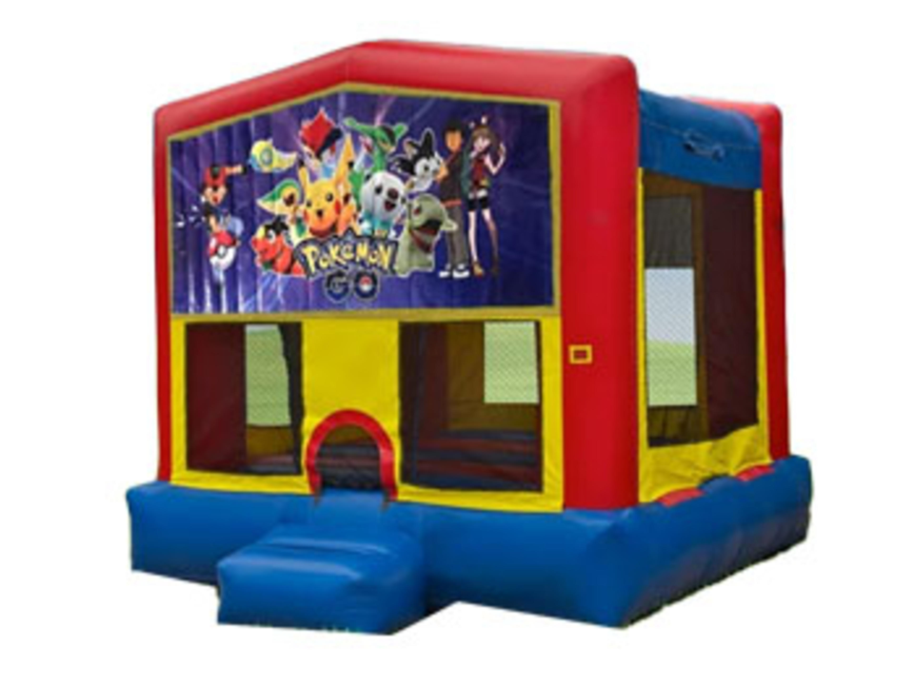 13 x 13 Pokemon Bounce House Moonwalk