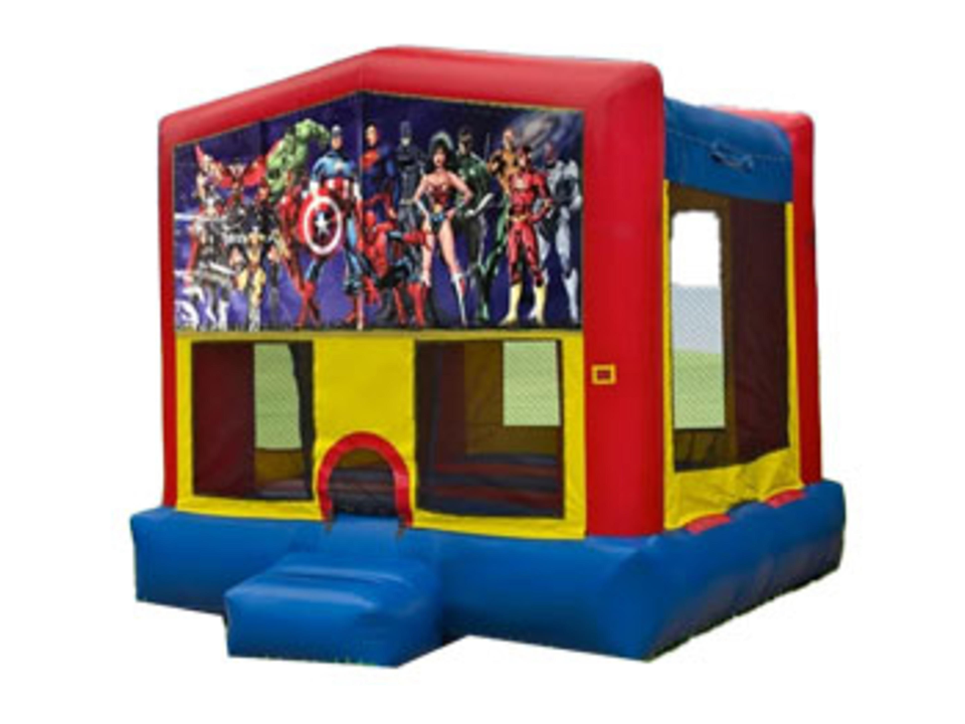 13 x 13 Super Heroes Bounce House Moonwalk