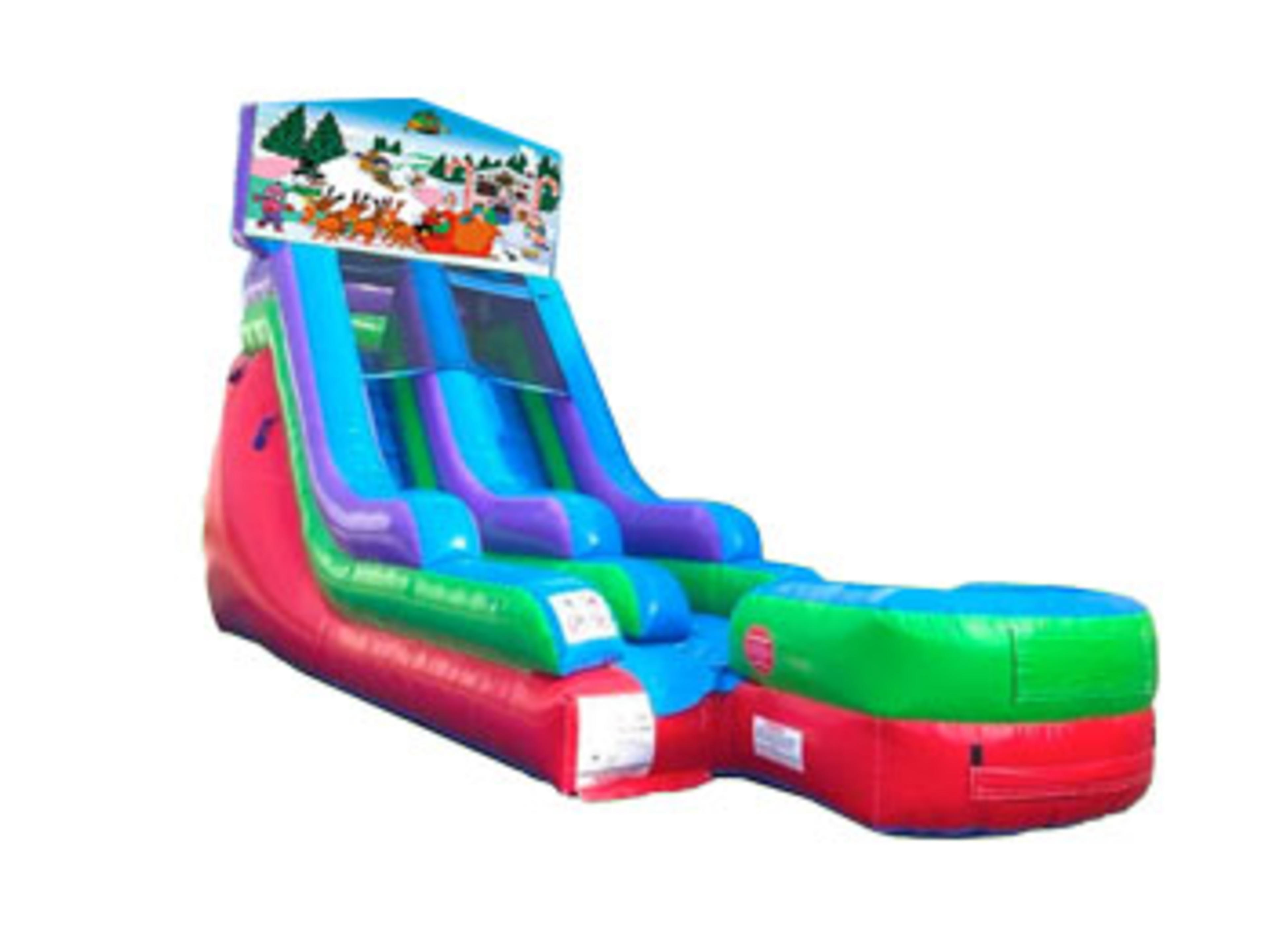 15ft Christmas Retro Wet/Dry Slide