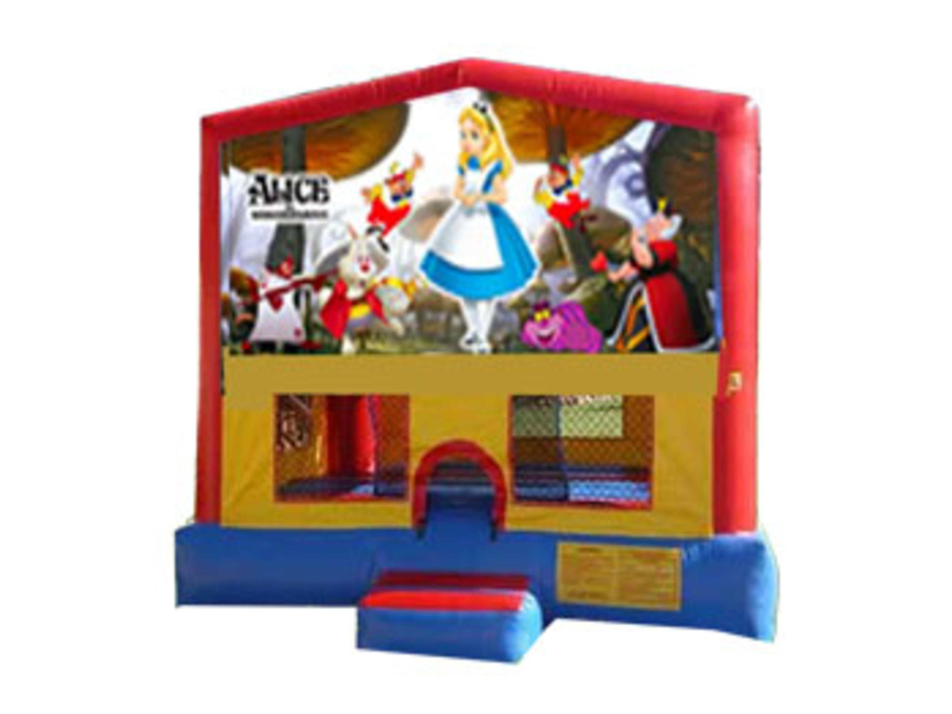 13 x 13 Alice in Bounce House Wonderland Moonwalk