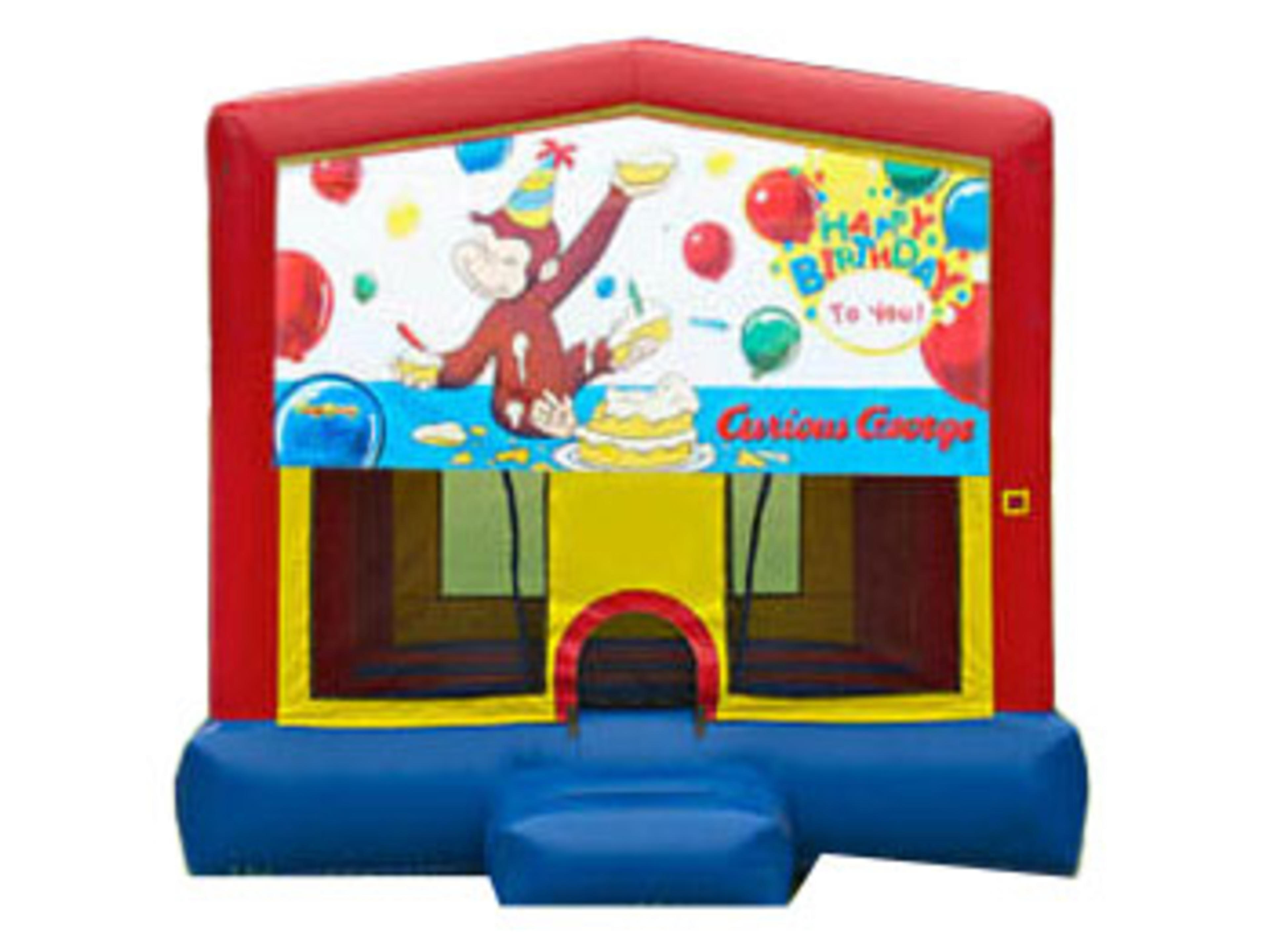 15 X 15 Curious George Bouncy Castle