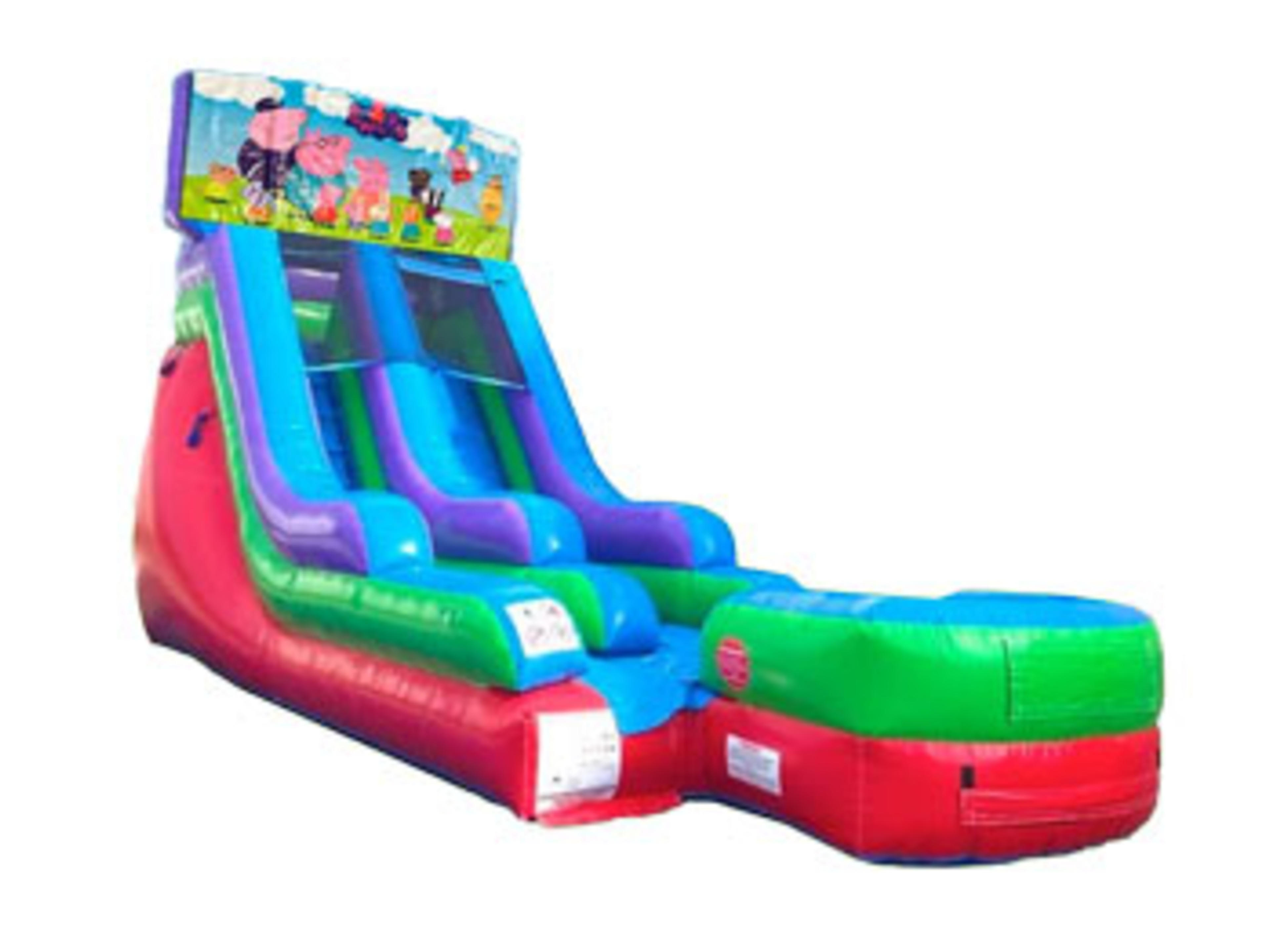 15ft Peppa Pig Retro Wet/Dry Slide