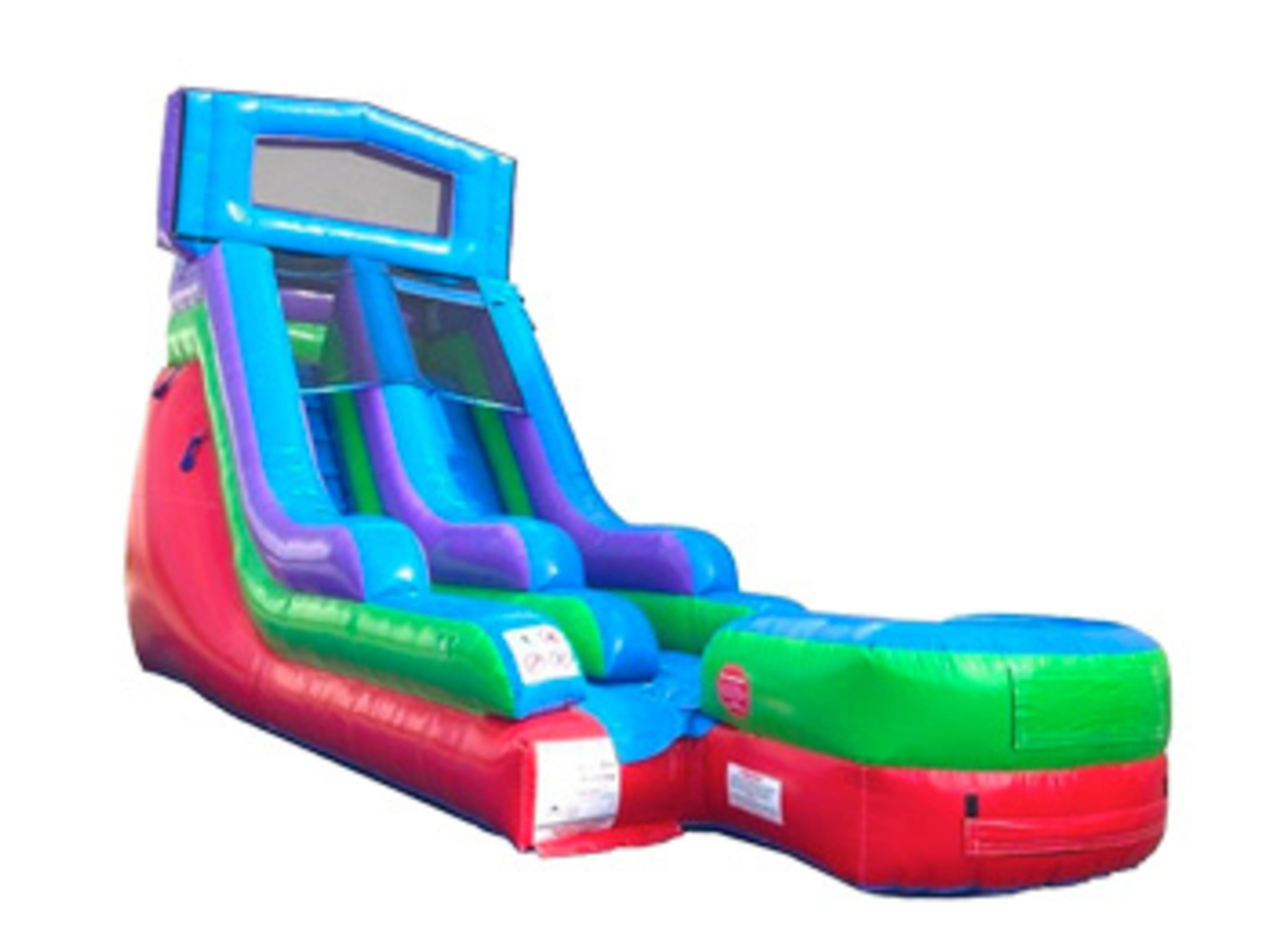 15ft Retro Rainbow Modular Wet / Dry Slide