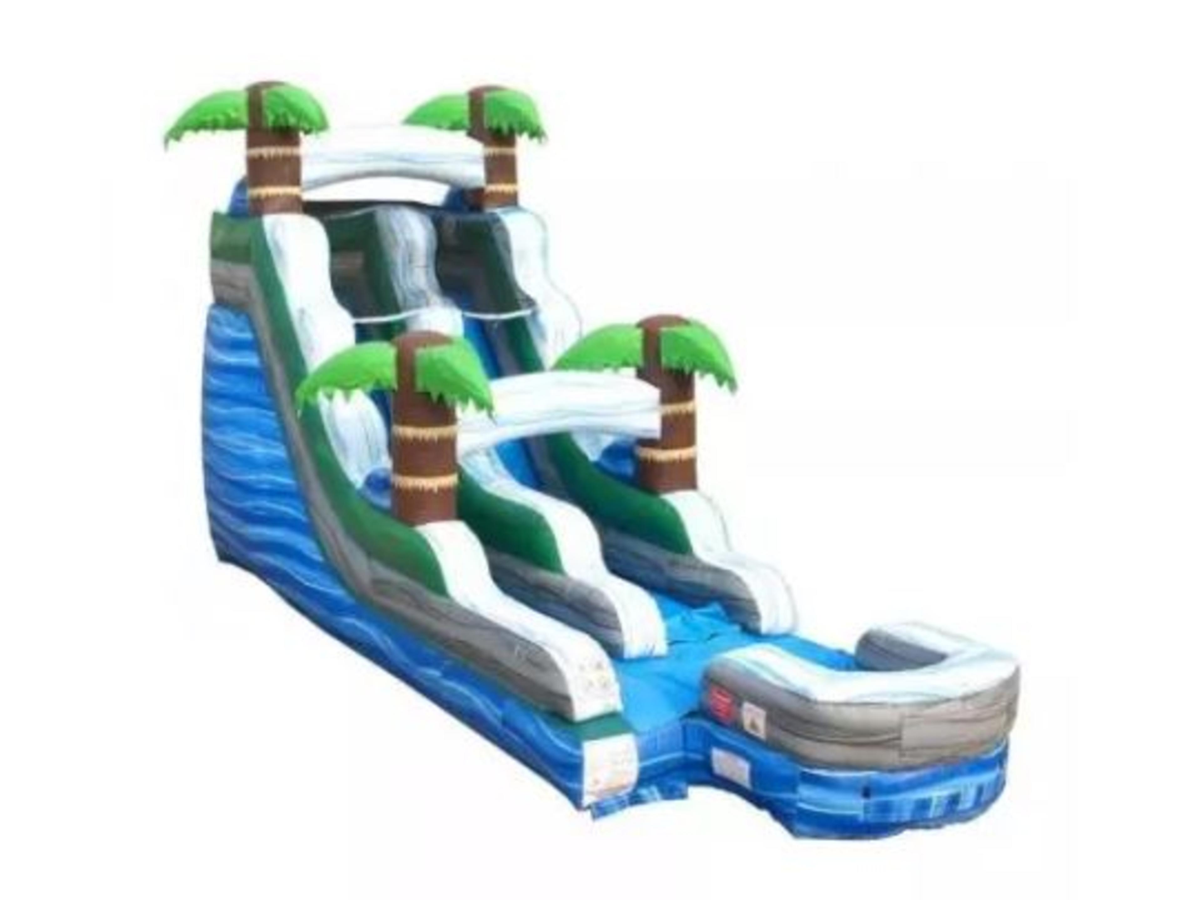 15ft Palm Tree Wet/Dry Slide