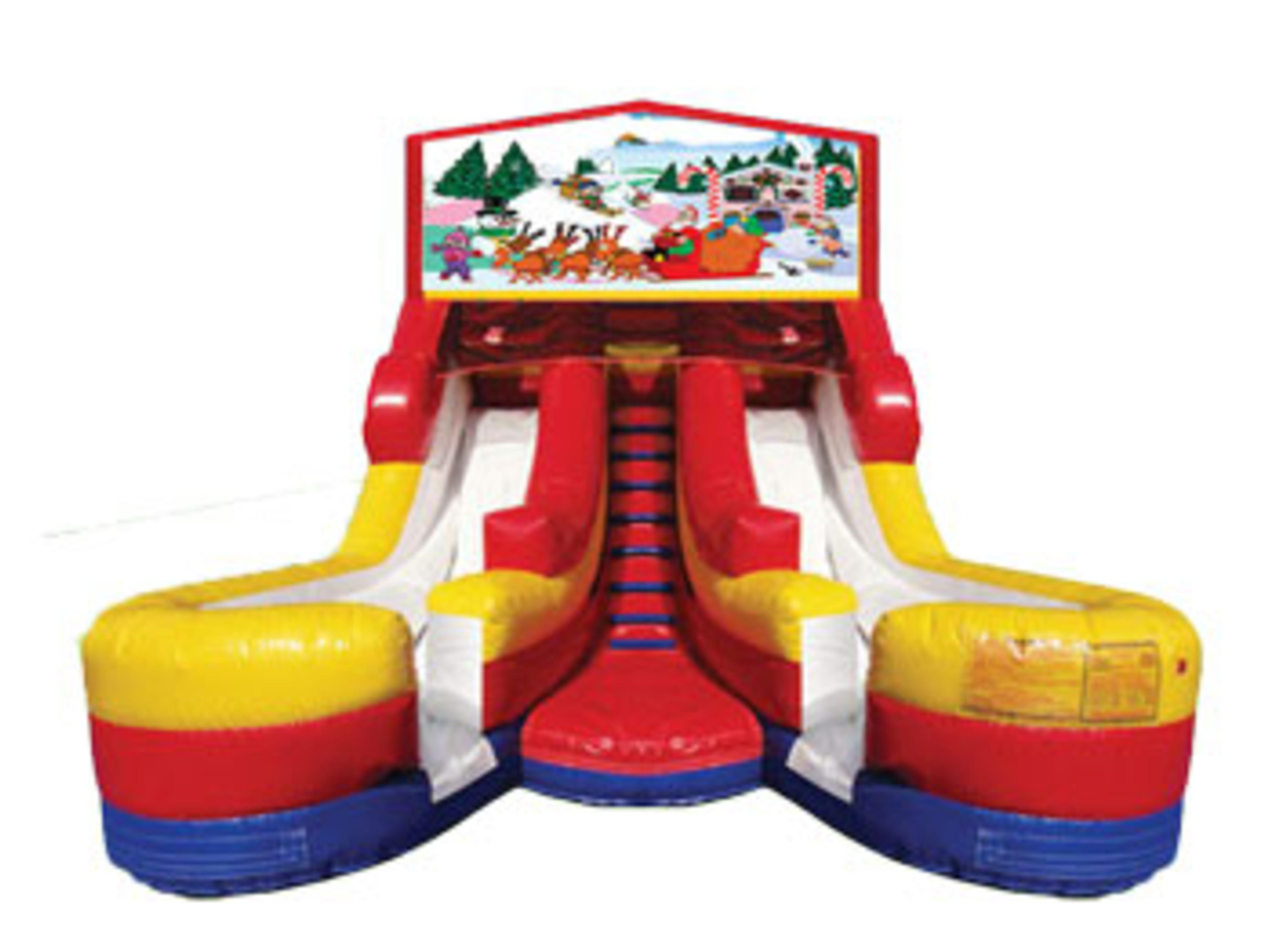 16ft Double Lane Christmas Slide